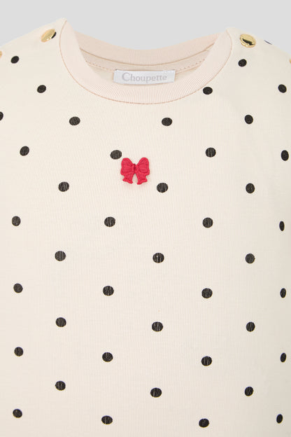 Stylish cut Doted Dress