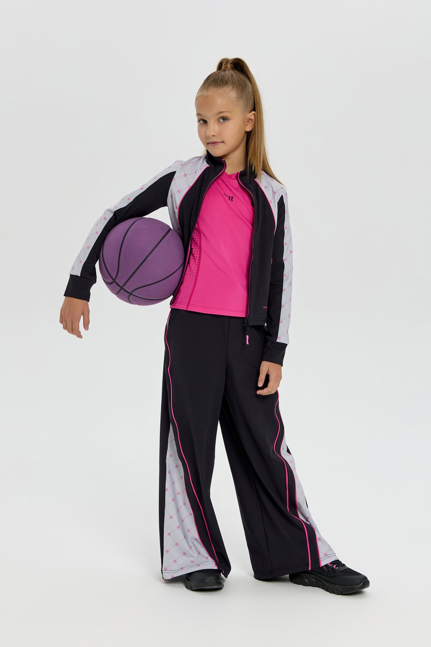 Girls black color-block Dri-FIT Tracksuit