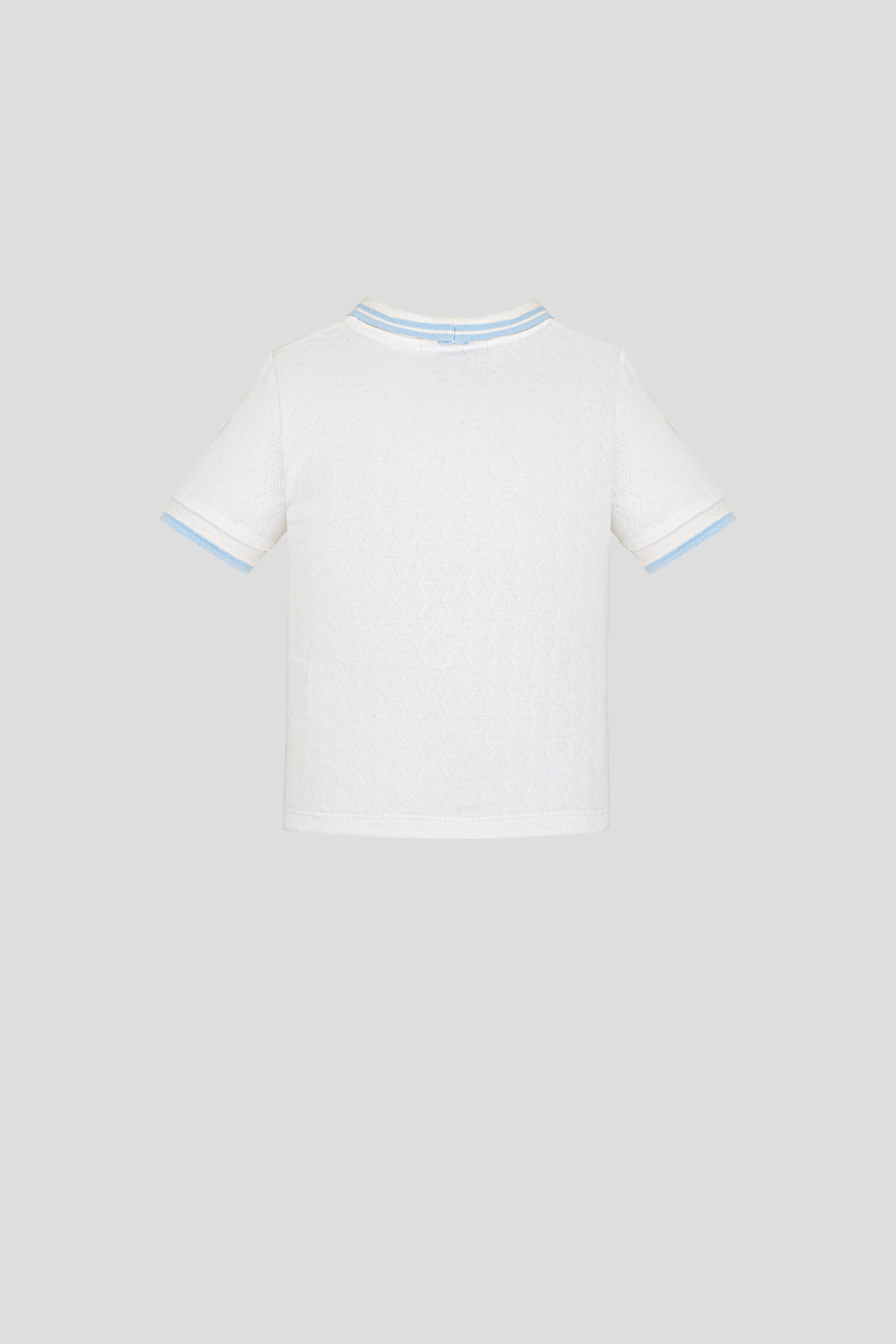Polo t-shirt, ecru