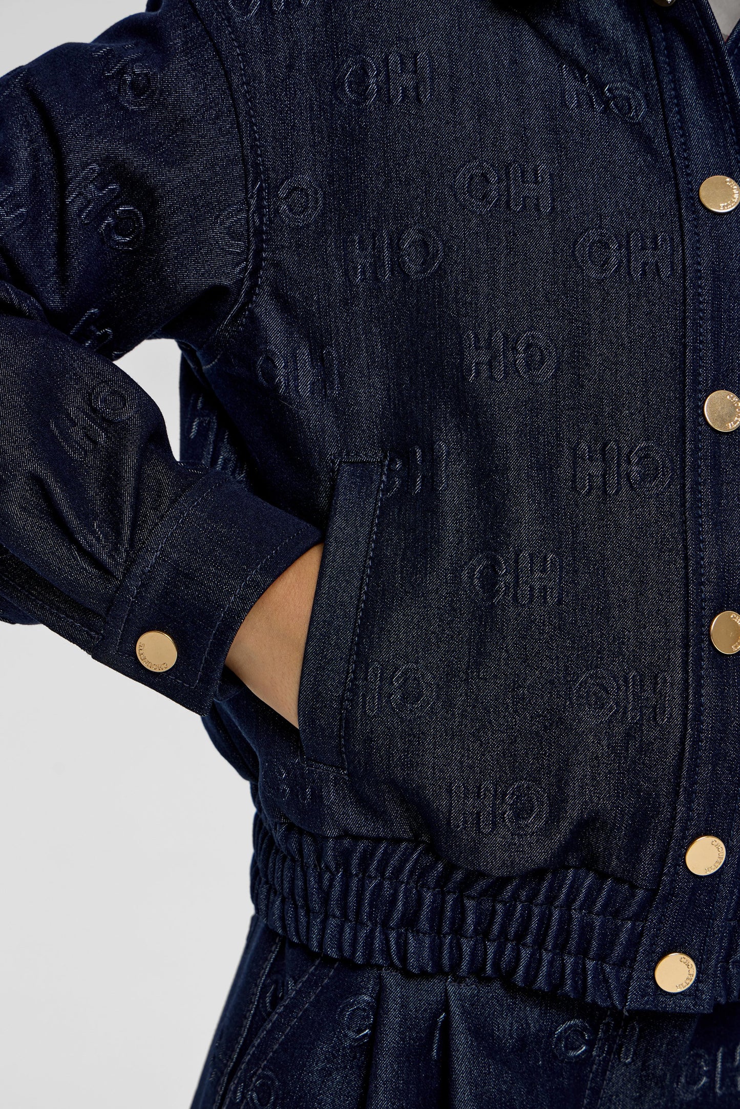 Bomber Jacket, CH branded denim