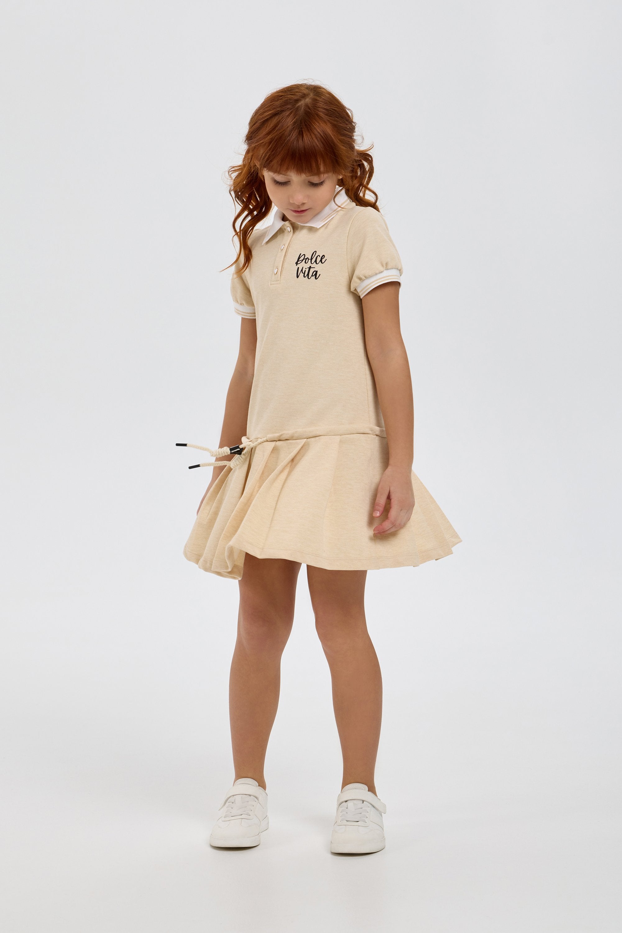 Elegant Knitted Polo Dress