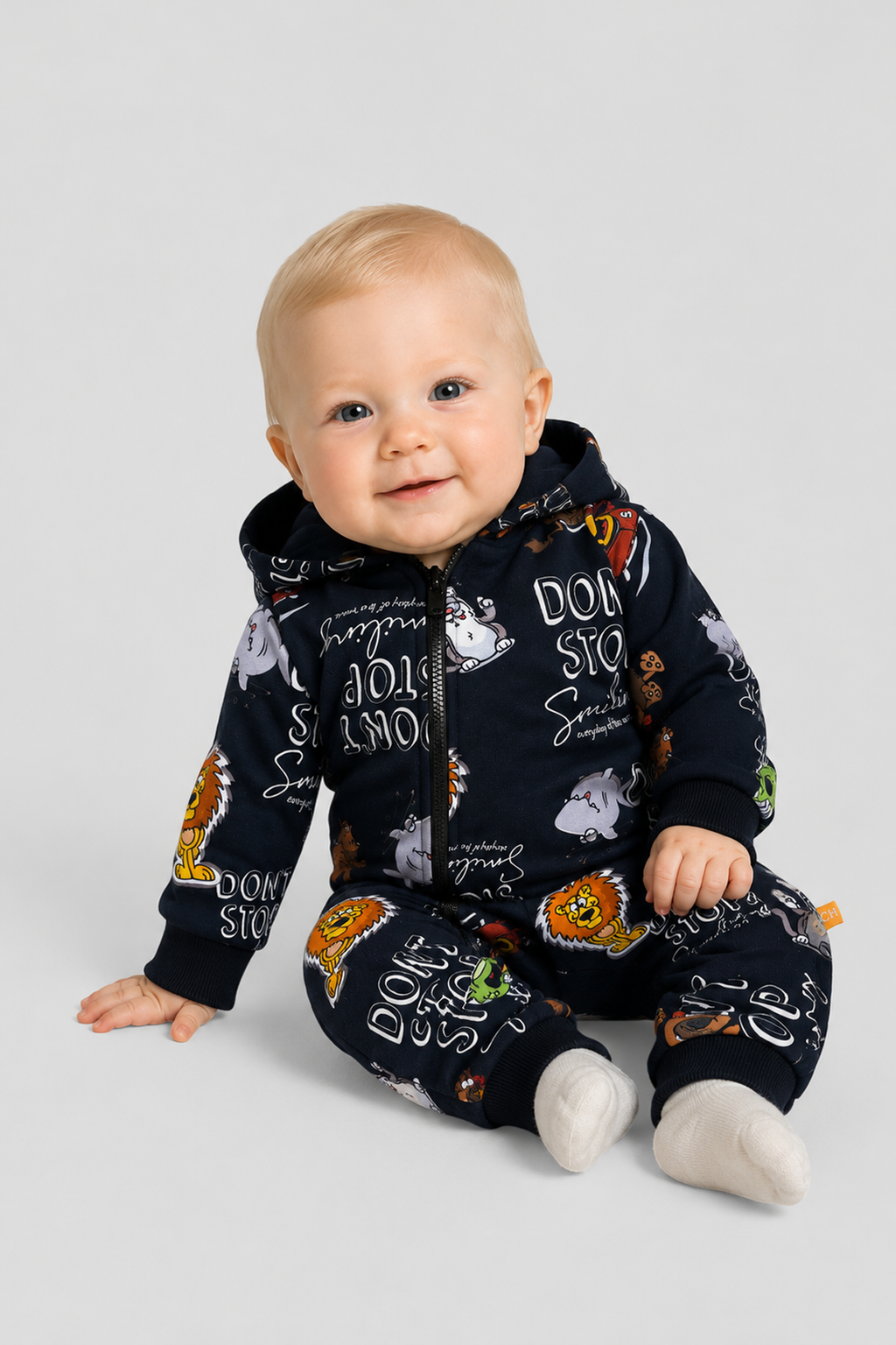 Warm Animal Printed Overall for baby