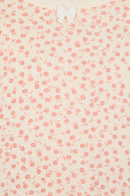 Floral Printed LS Tee