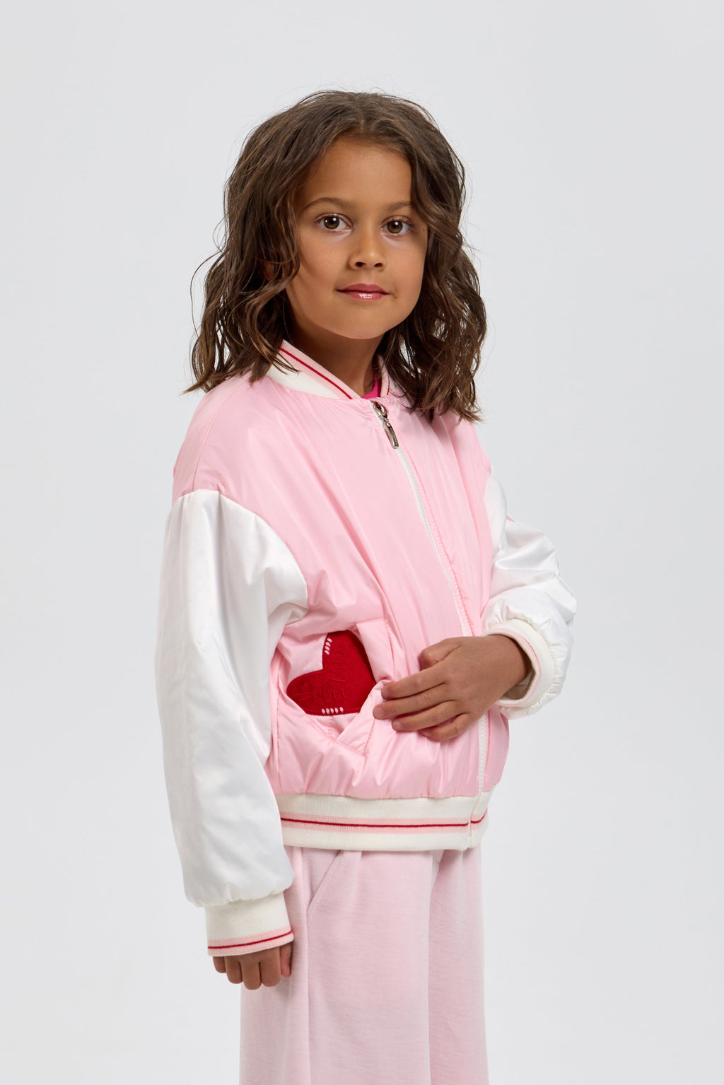 Stylish Pink Bomber Jacket