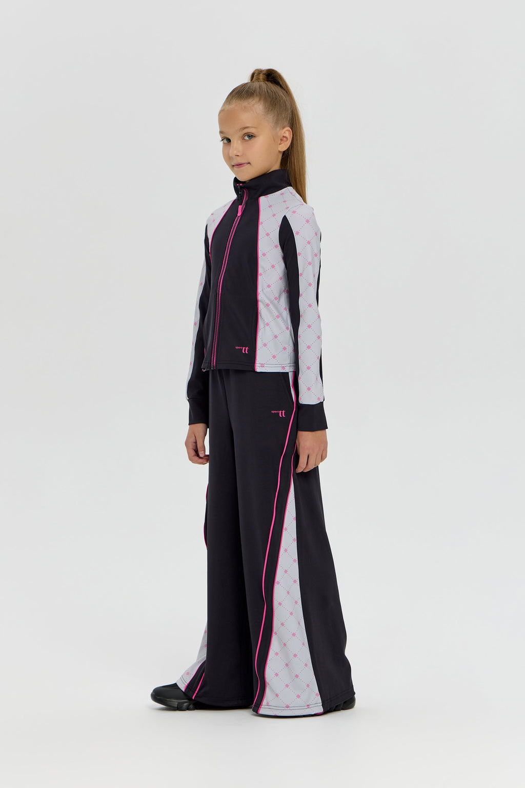 Girls black color-block Dri-FIT Tracksuit