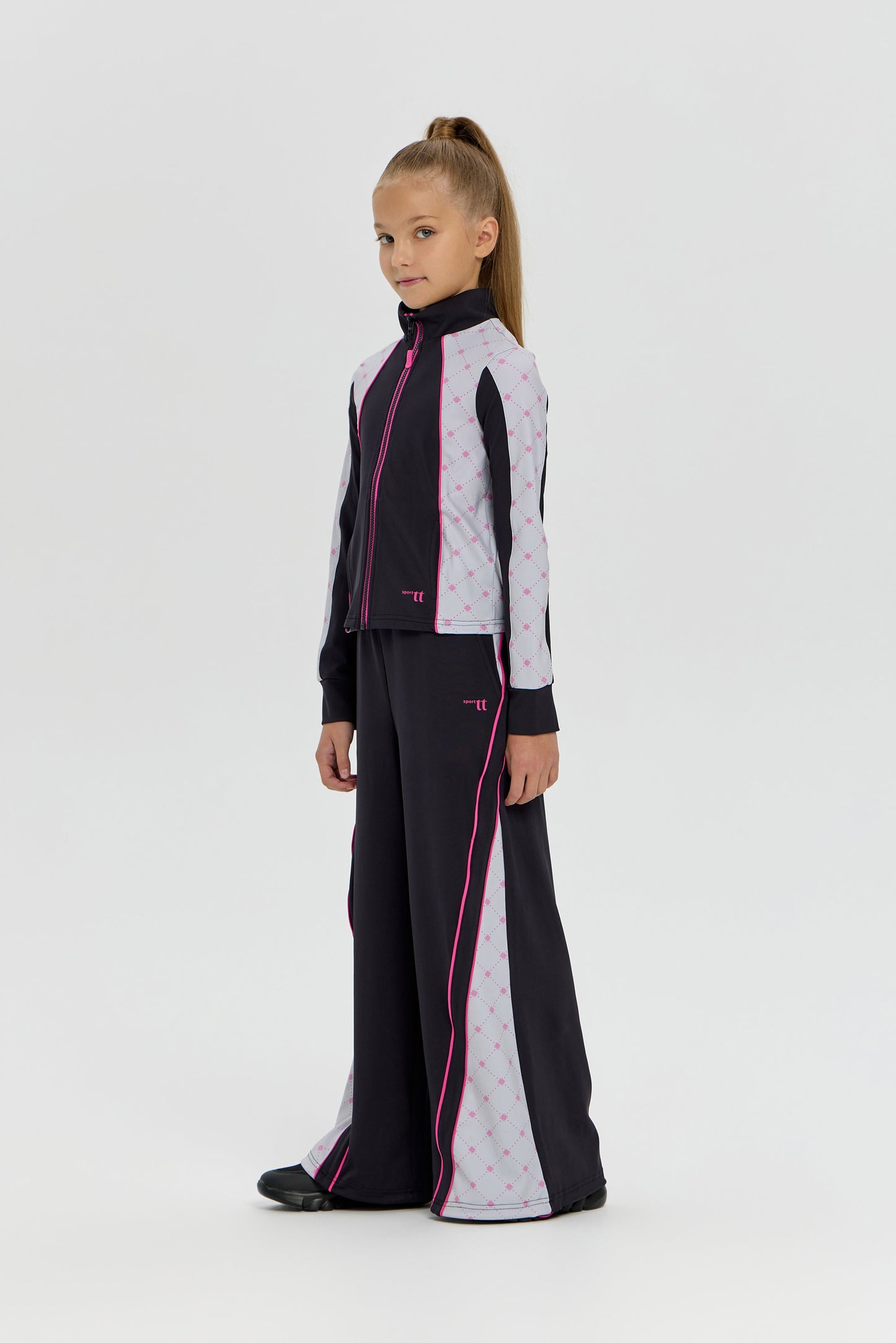 Girls black color-block Dri-FIT Tracksuit