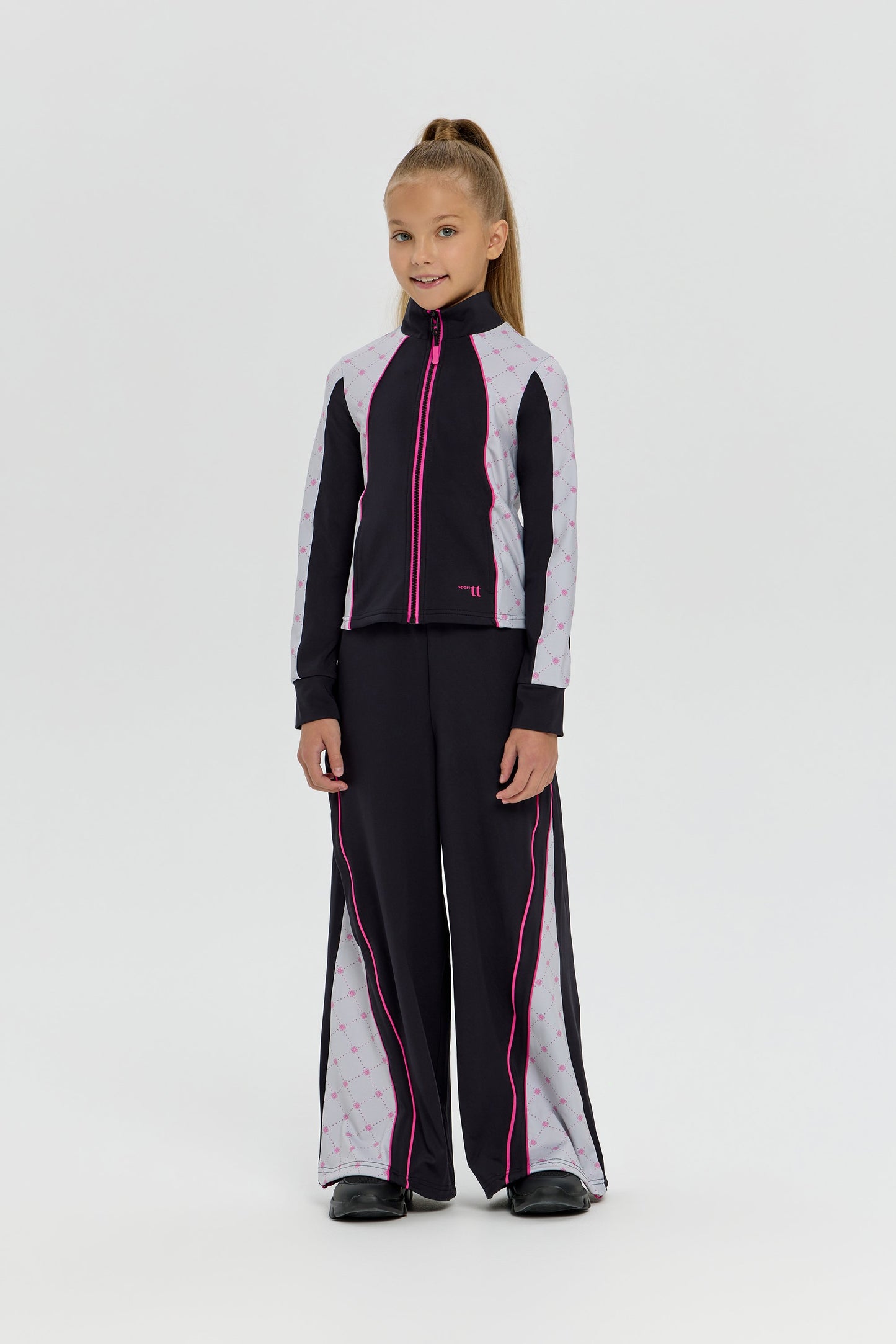 Girls black color-block Dri-FIT Tracksuit