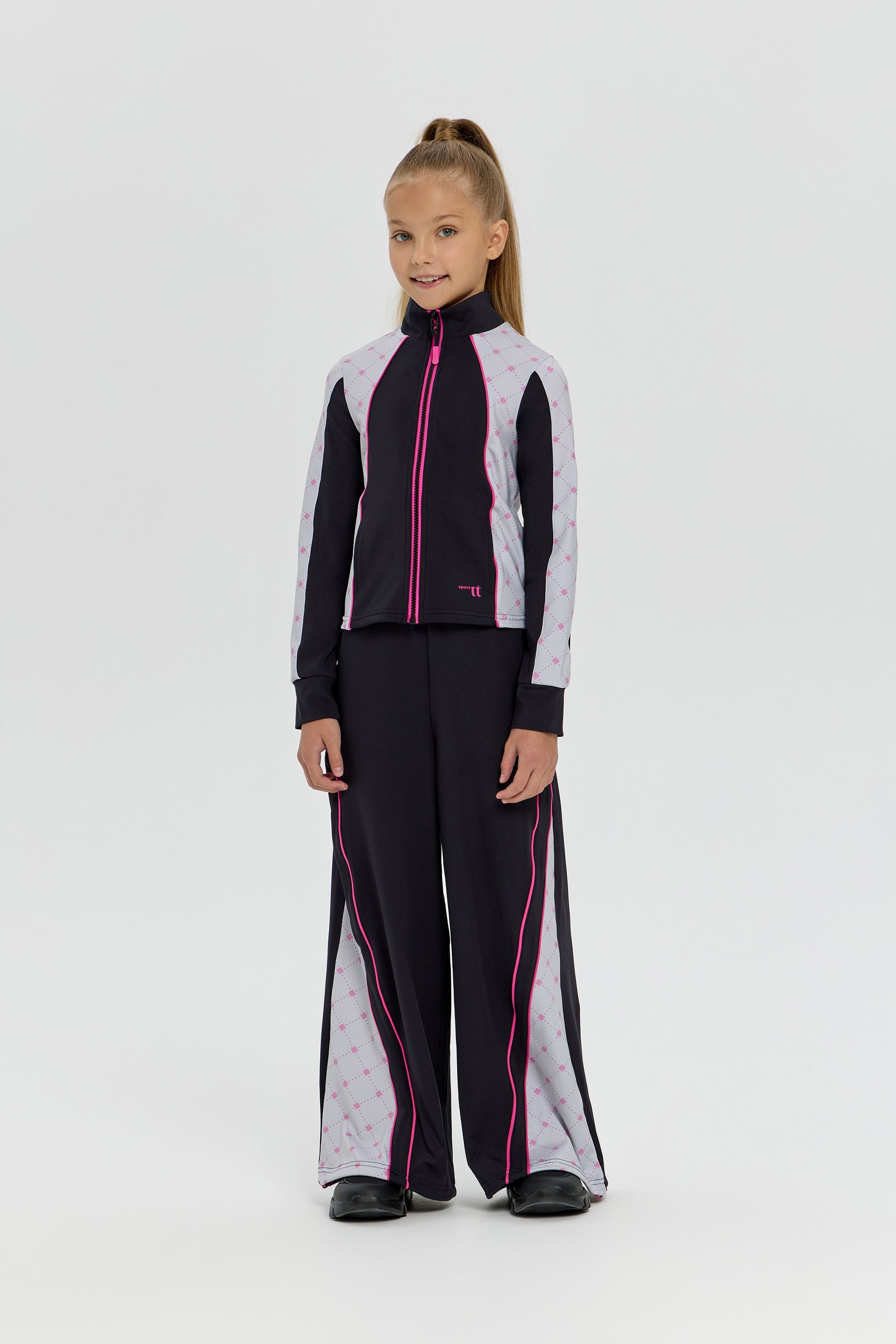 Girls black color-block Dri-FIT Tracksuit