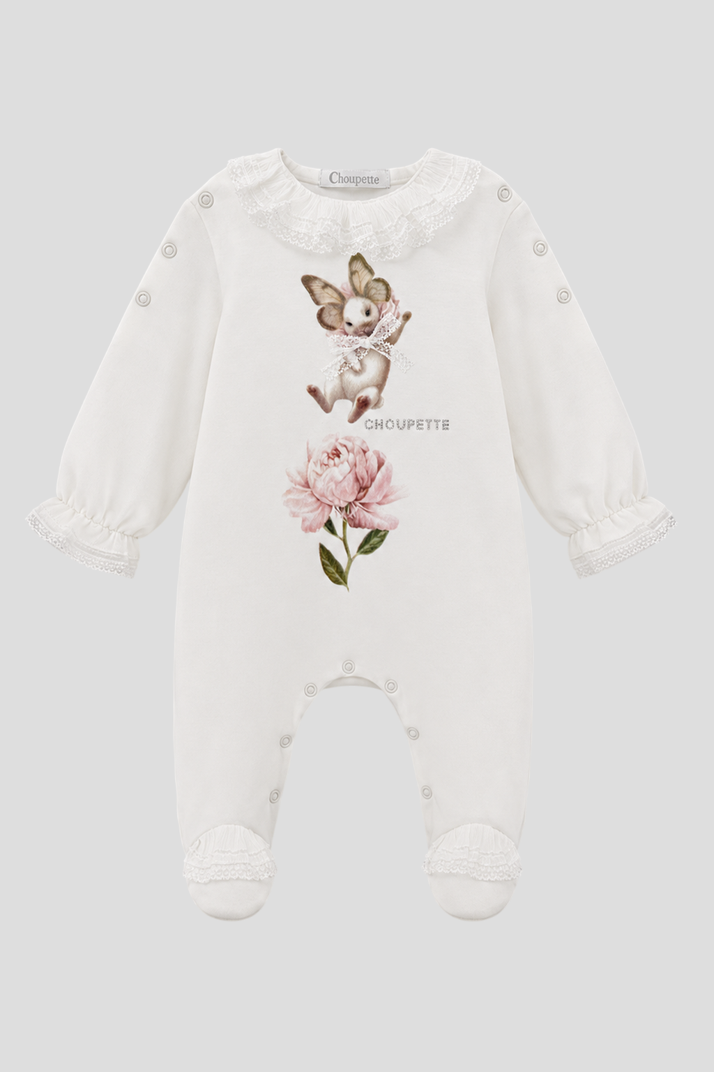 Bunny Overall with Laces for baby girl