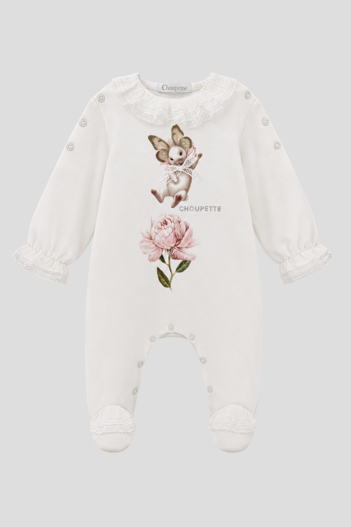 Bunny Overall with Laces for baby girl