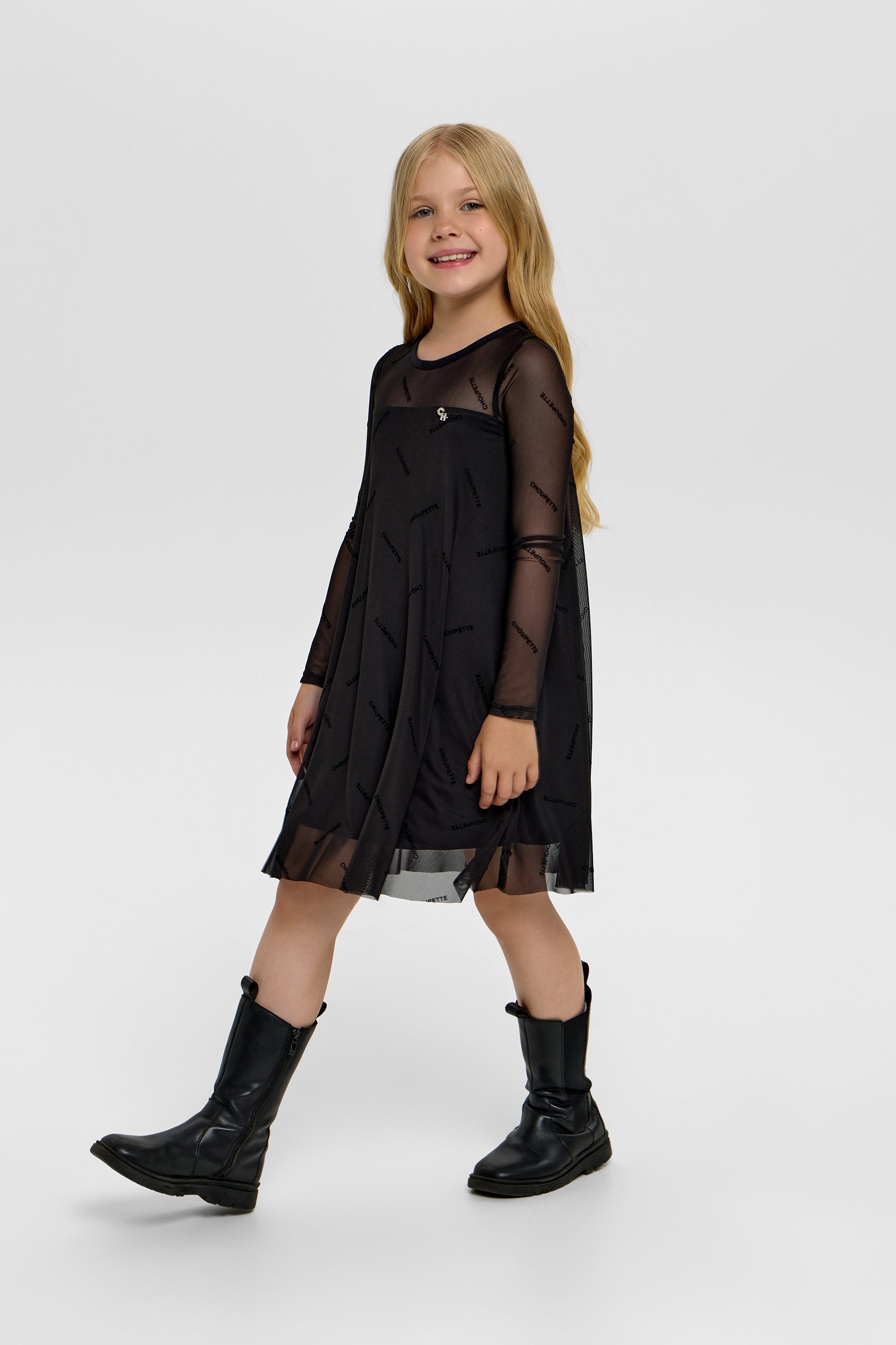 Mesh Branded Dress
