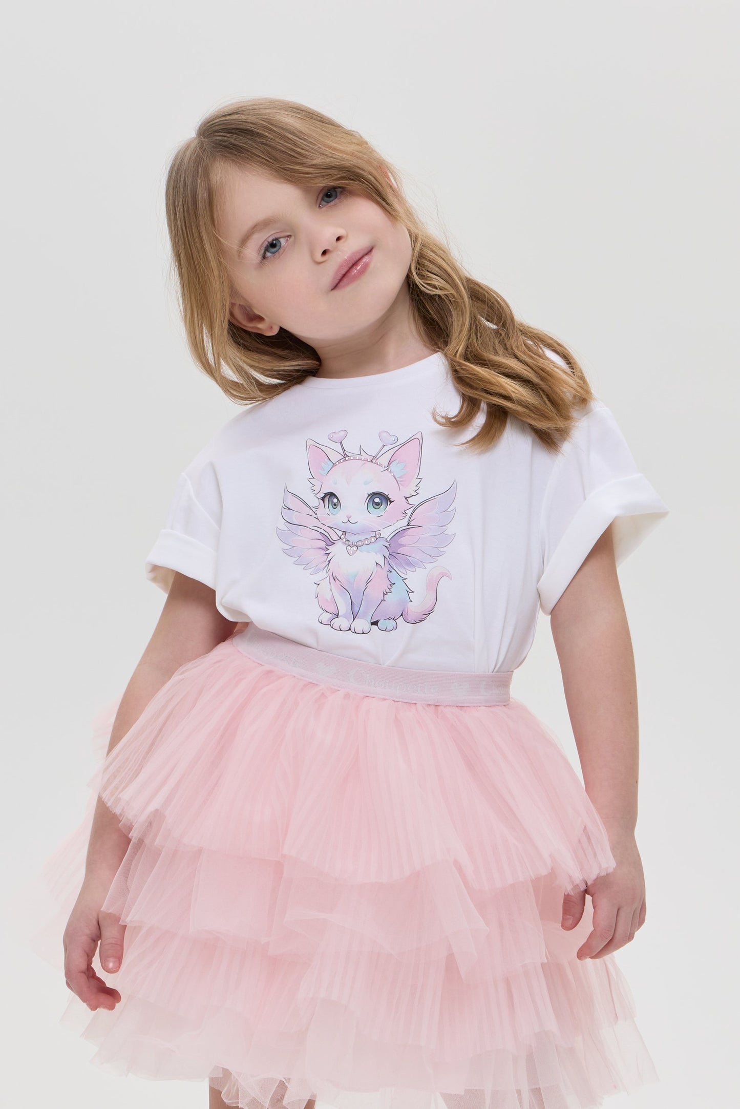 Printed T-Shirt with Decor, ecru