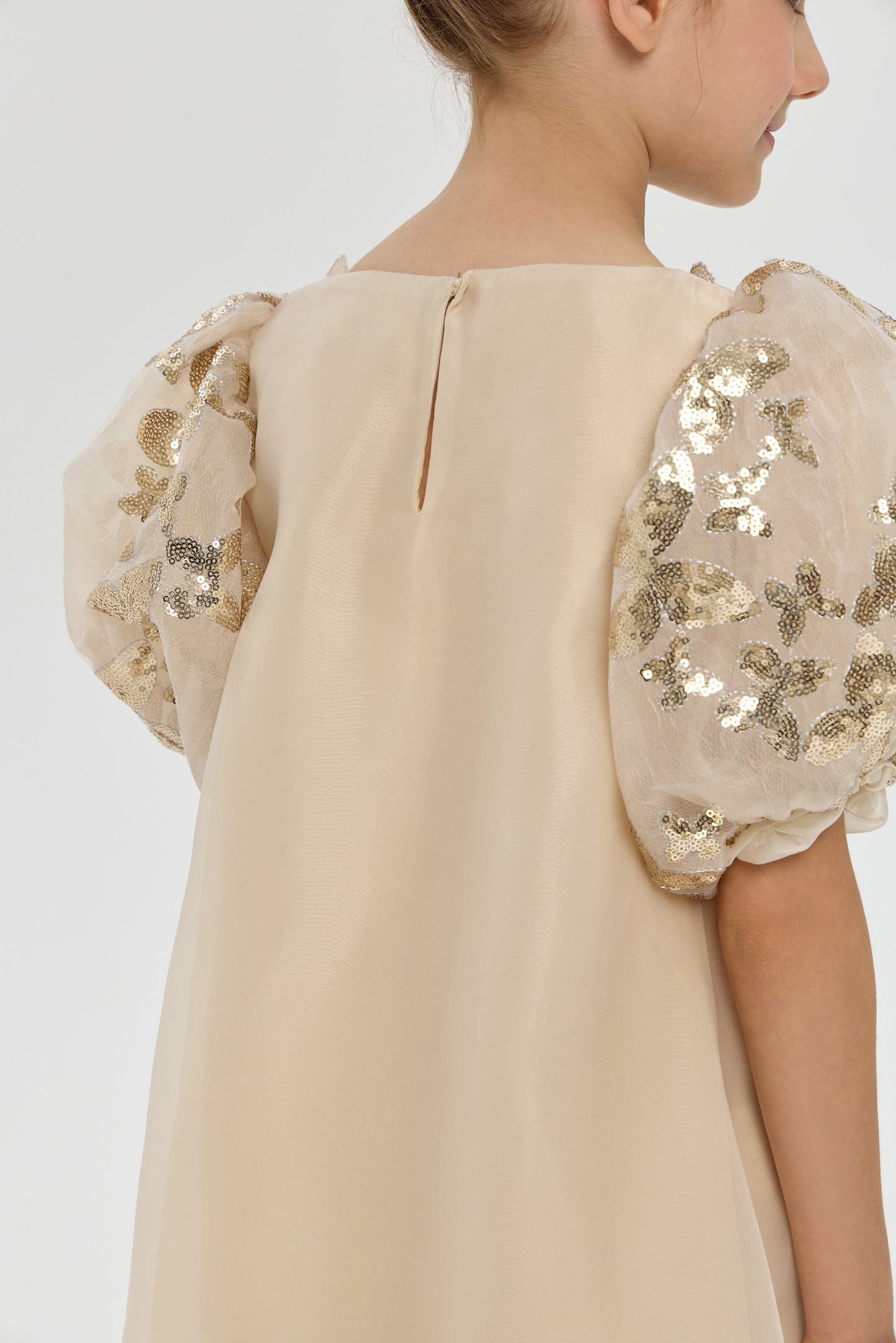 3D Butterflies Sequins Decorated Dress