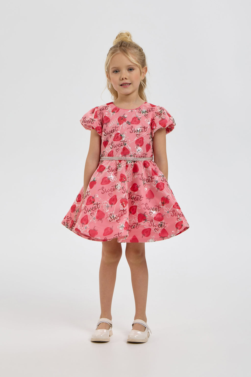 Beautiful Dress with Strawberry Print