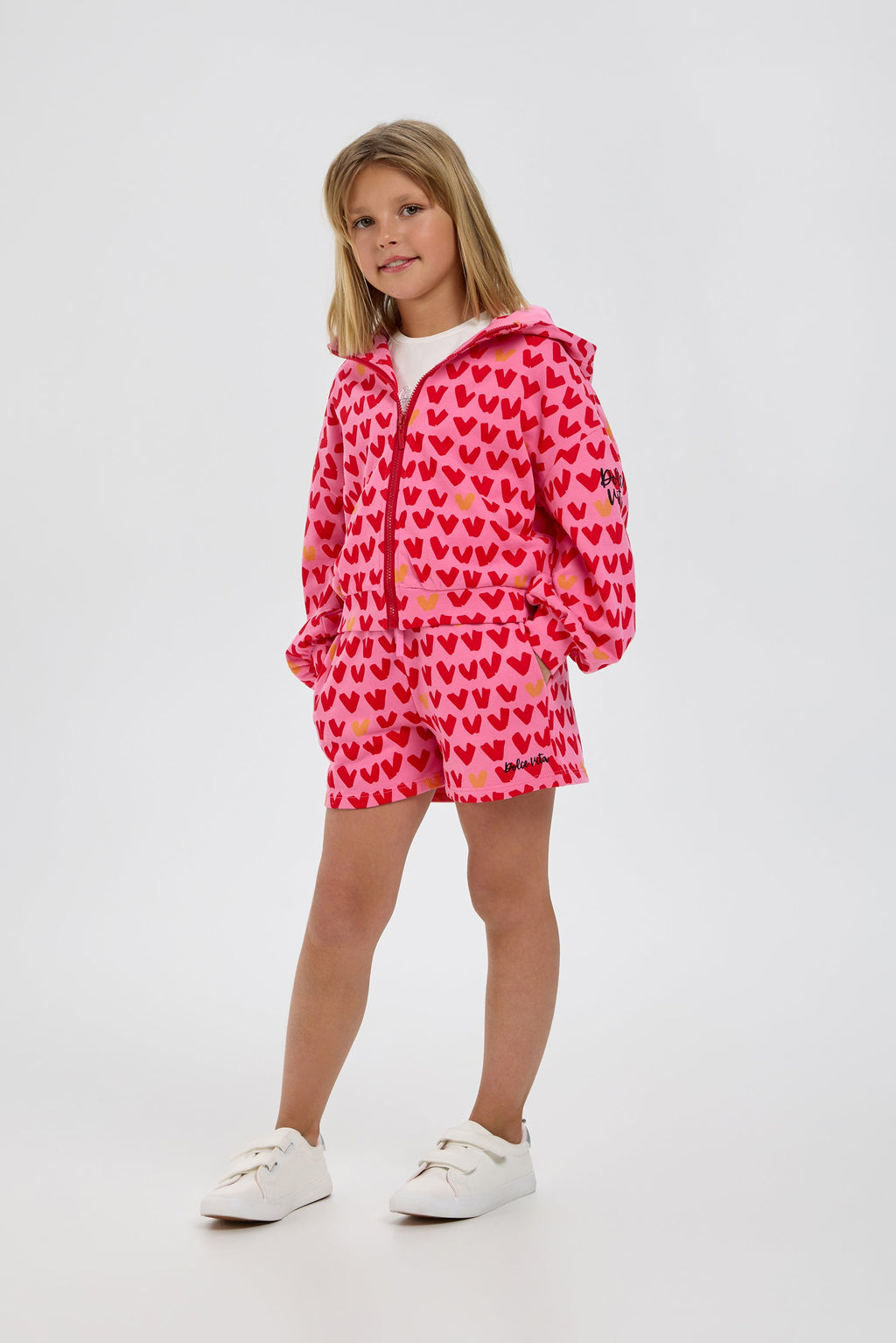 Heart Set (Hoodie jacket with shorts)