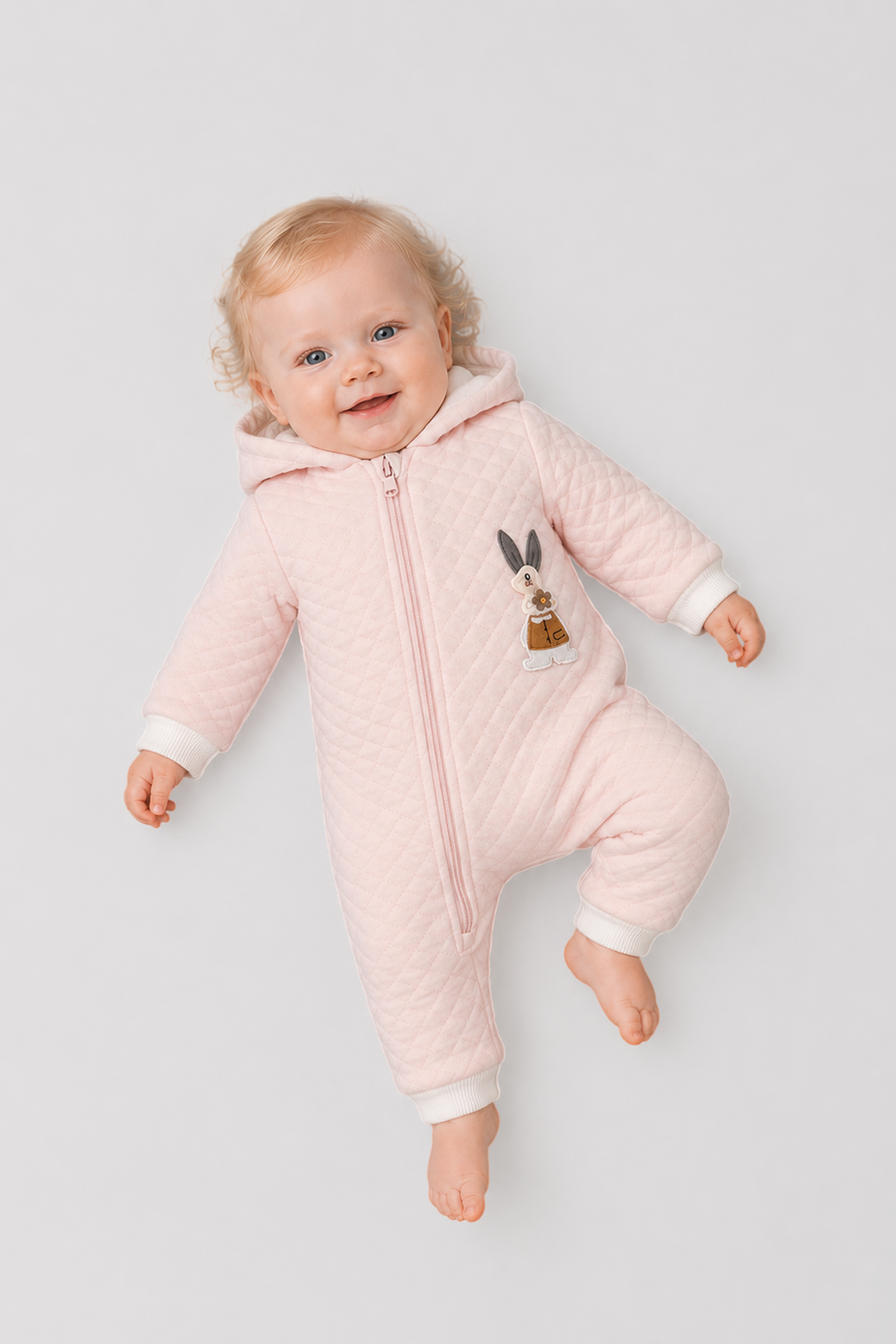 Bunny Warm Overall for baby girl