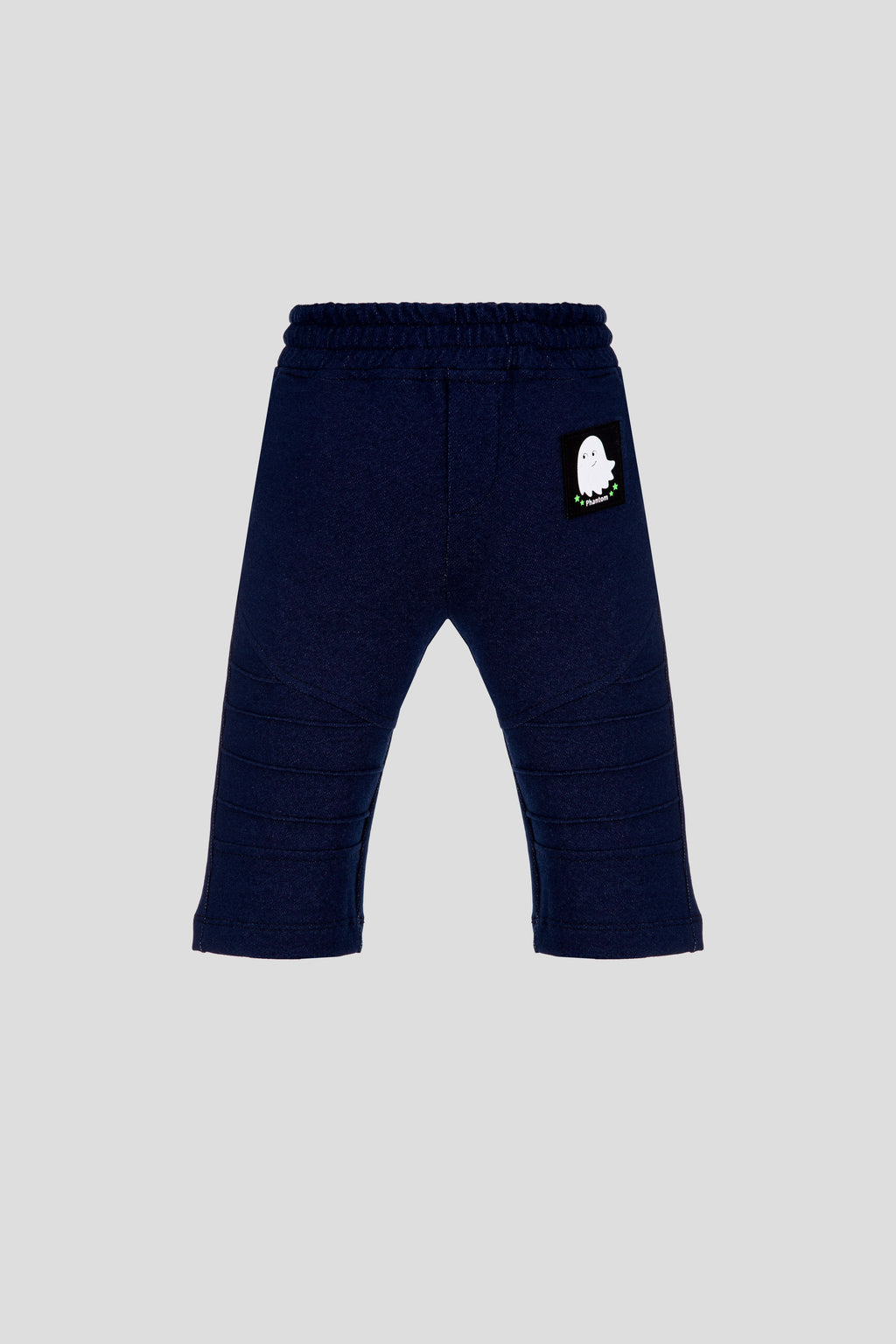 Elastic Band Denim Pants