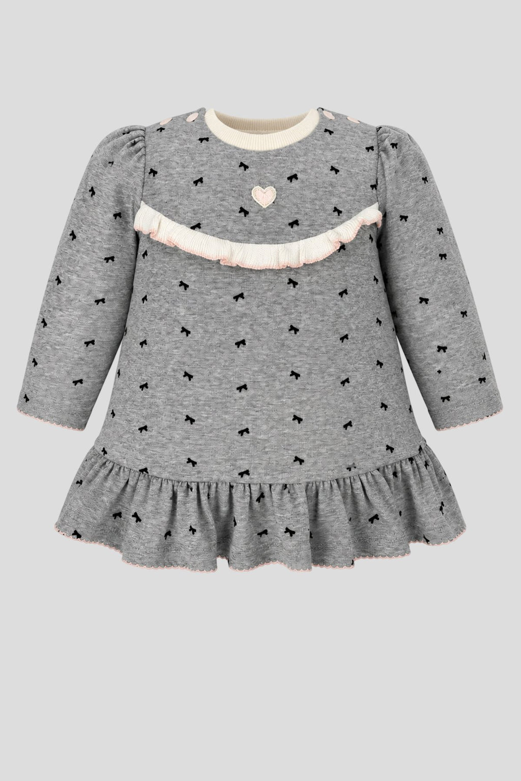 Bow Knitted Dress for baby girl