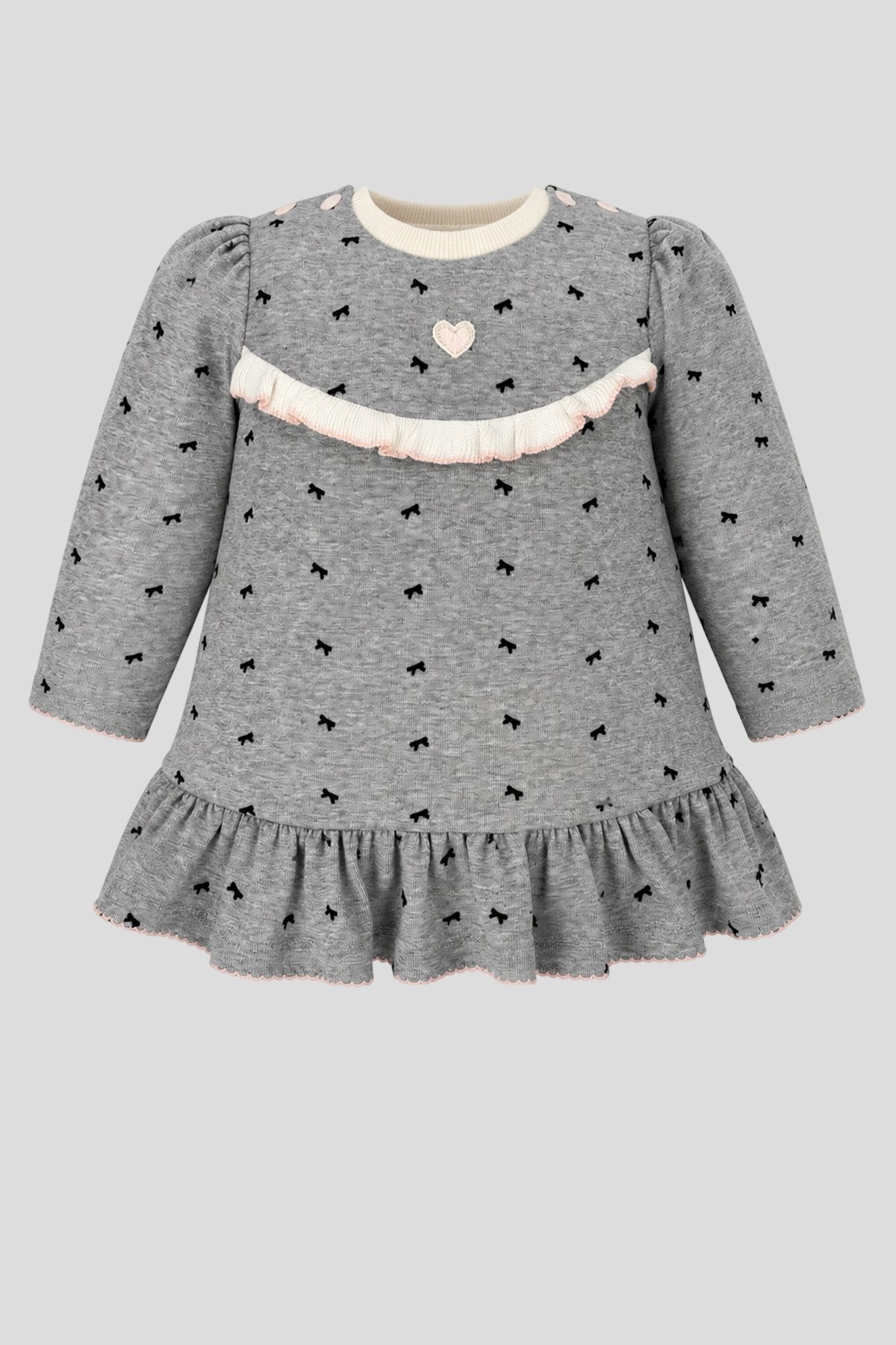 Bow Knitted Dress for baby girl