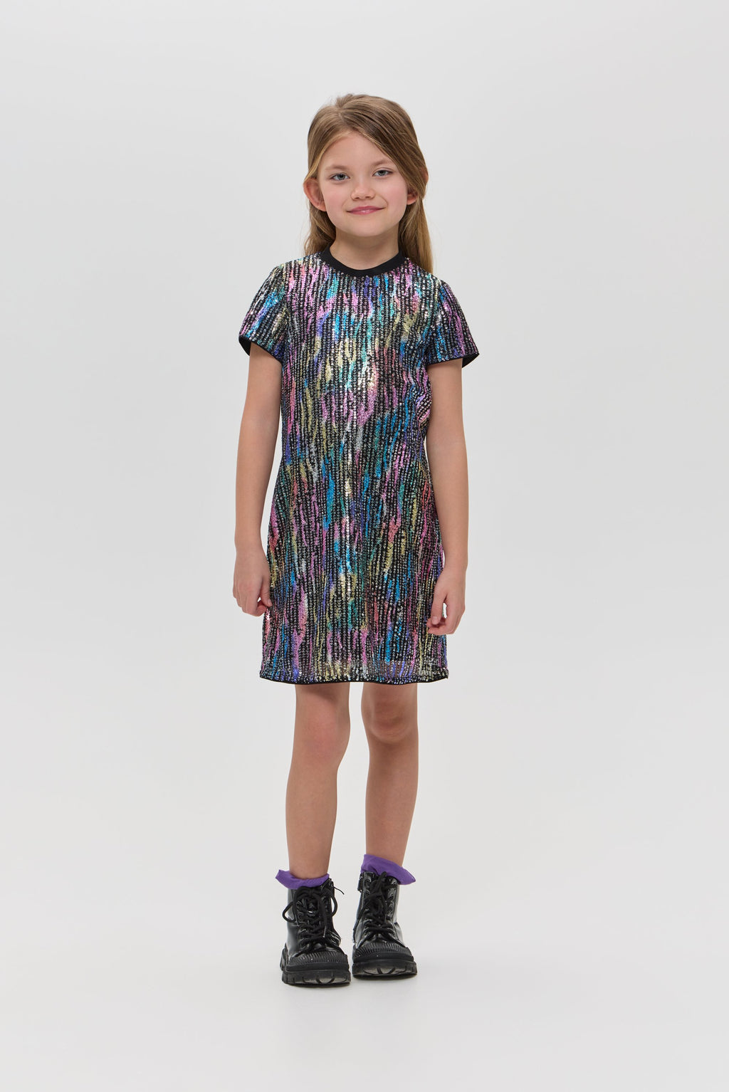 Sequins Cocktail Dress, multicolour