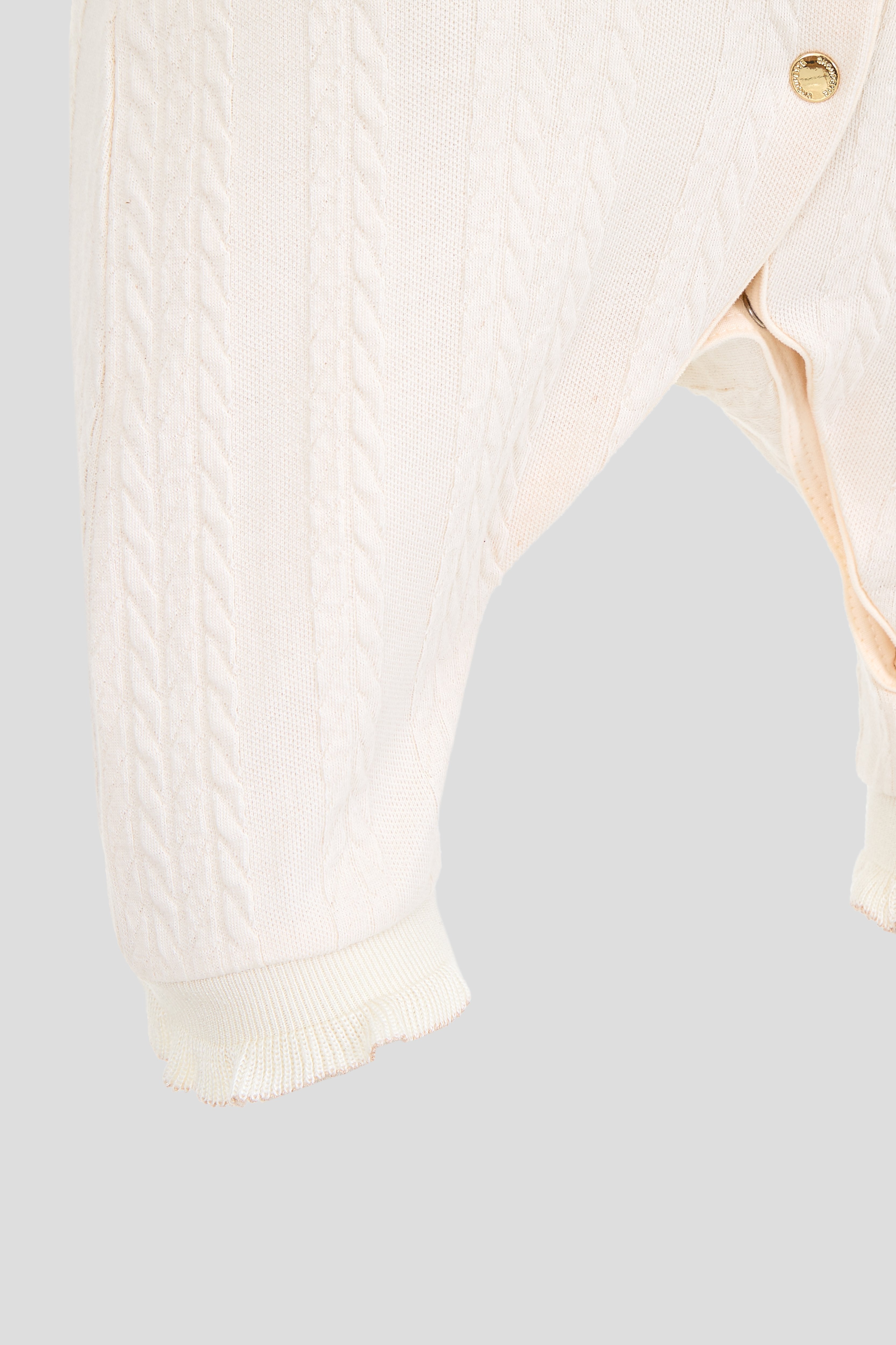 Soft Knitted Overall, cream