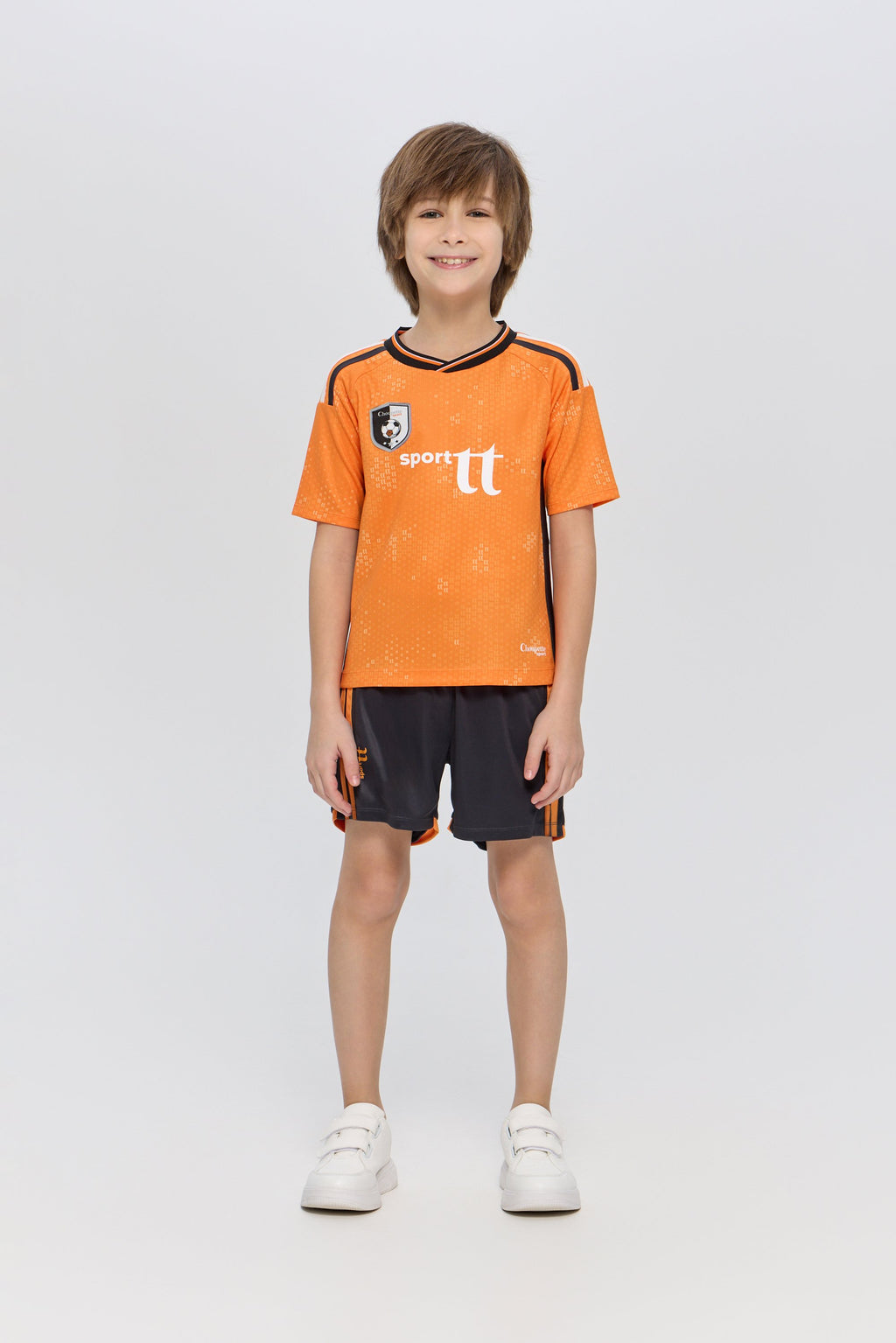 Sport Set with Orange Jersey and Black Matching Shorts
