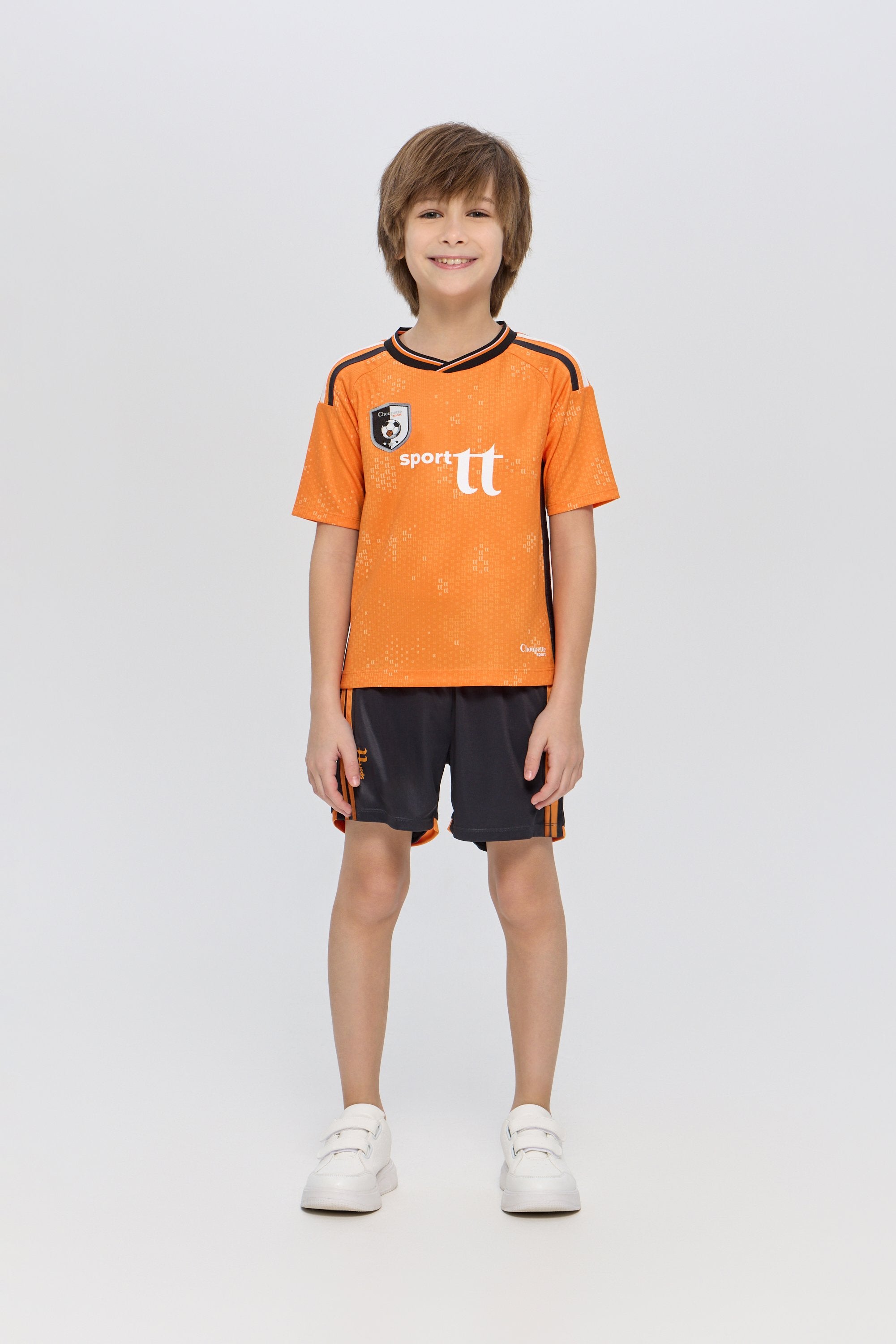 Sport Set with Orange Jersey and Black Matching Shorts