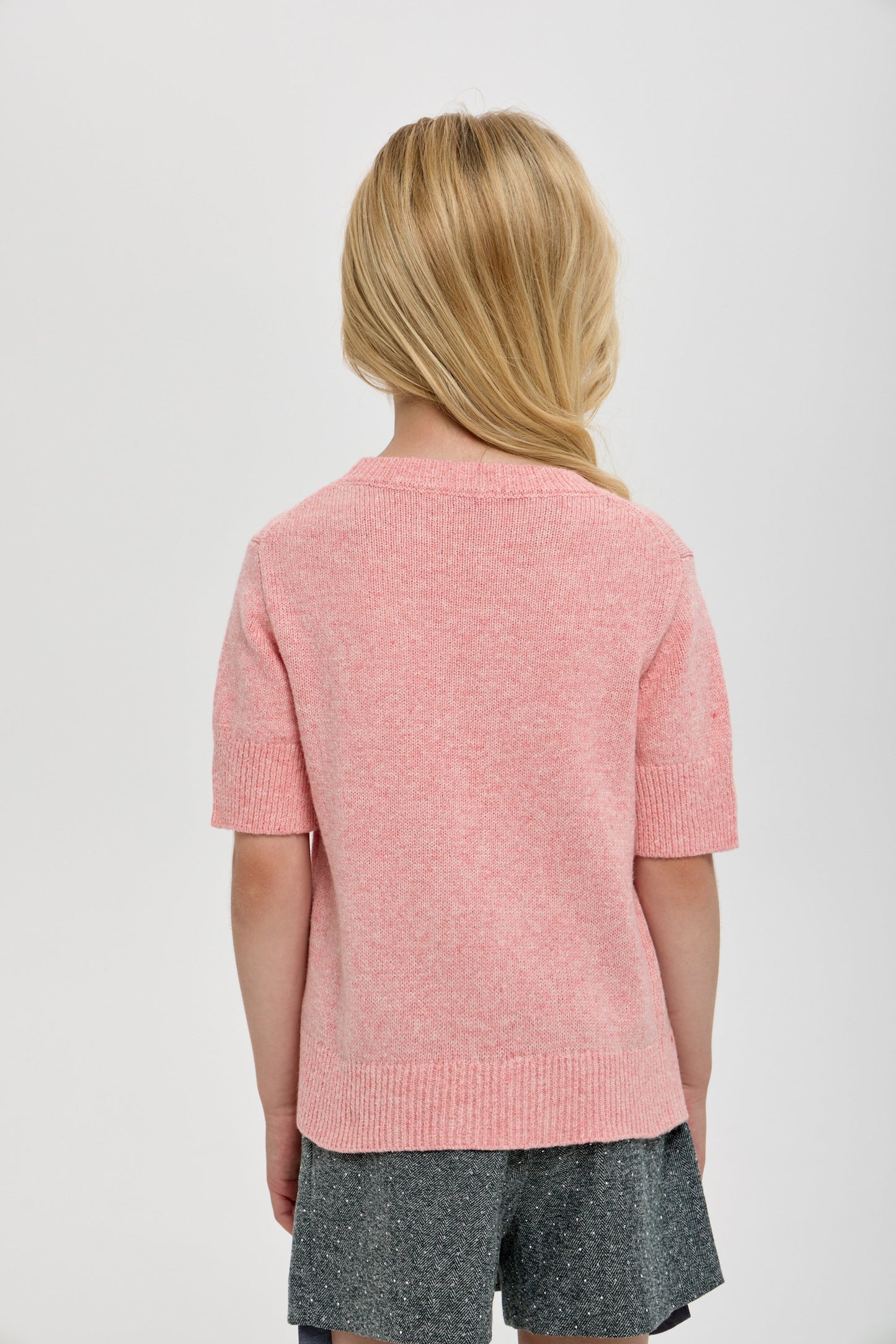 Knitted Sweatshirt, peach