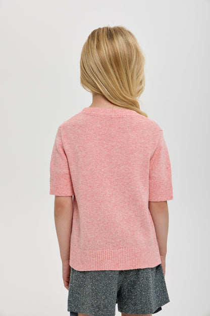Knitted Sweatshirt, peach