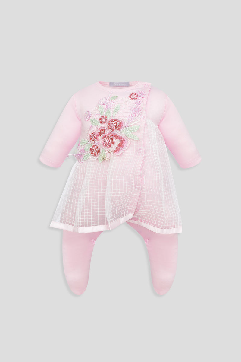 Overoll with dress for girl