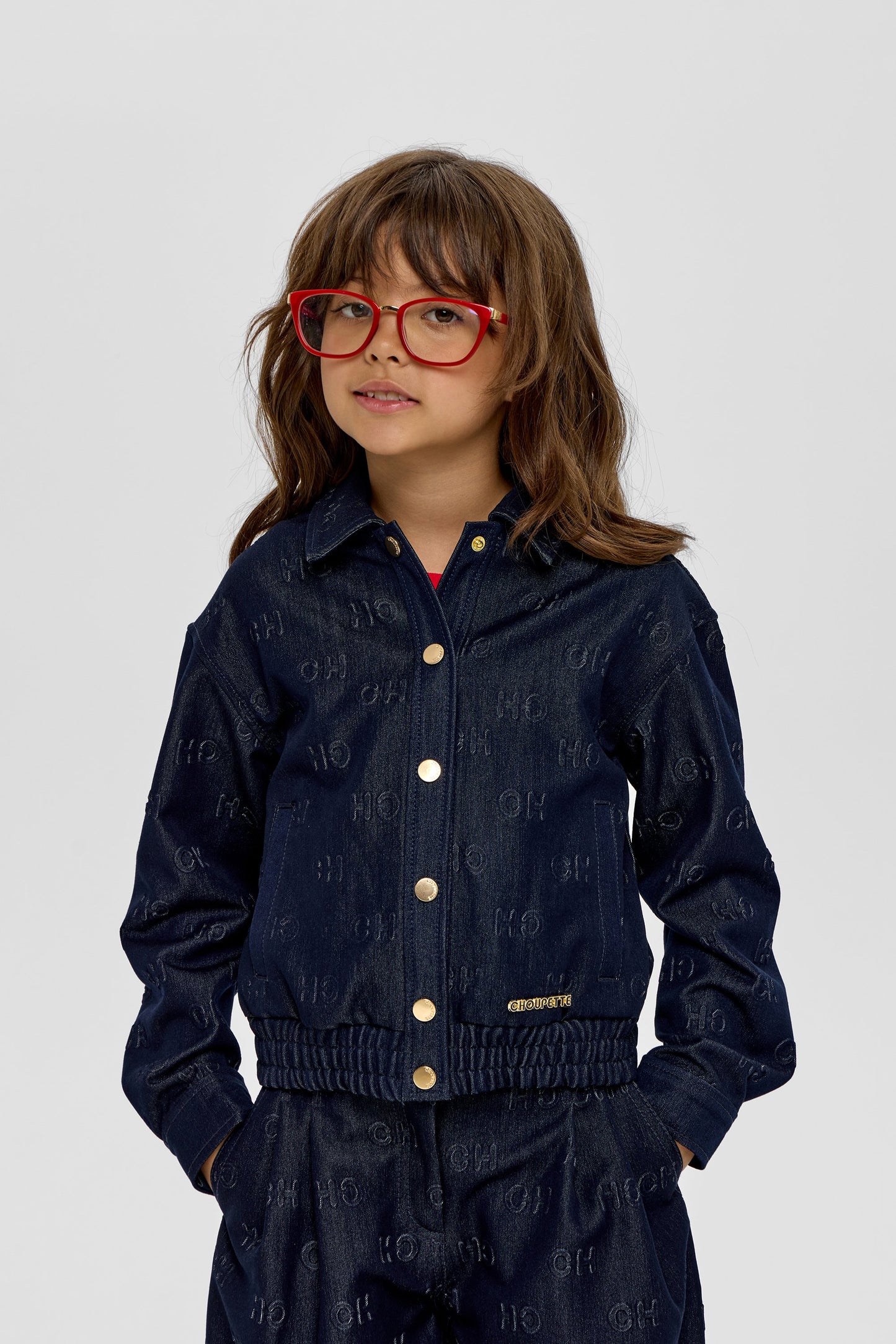 Bomber Jacket, CH branded denim