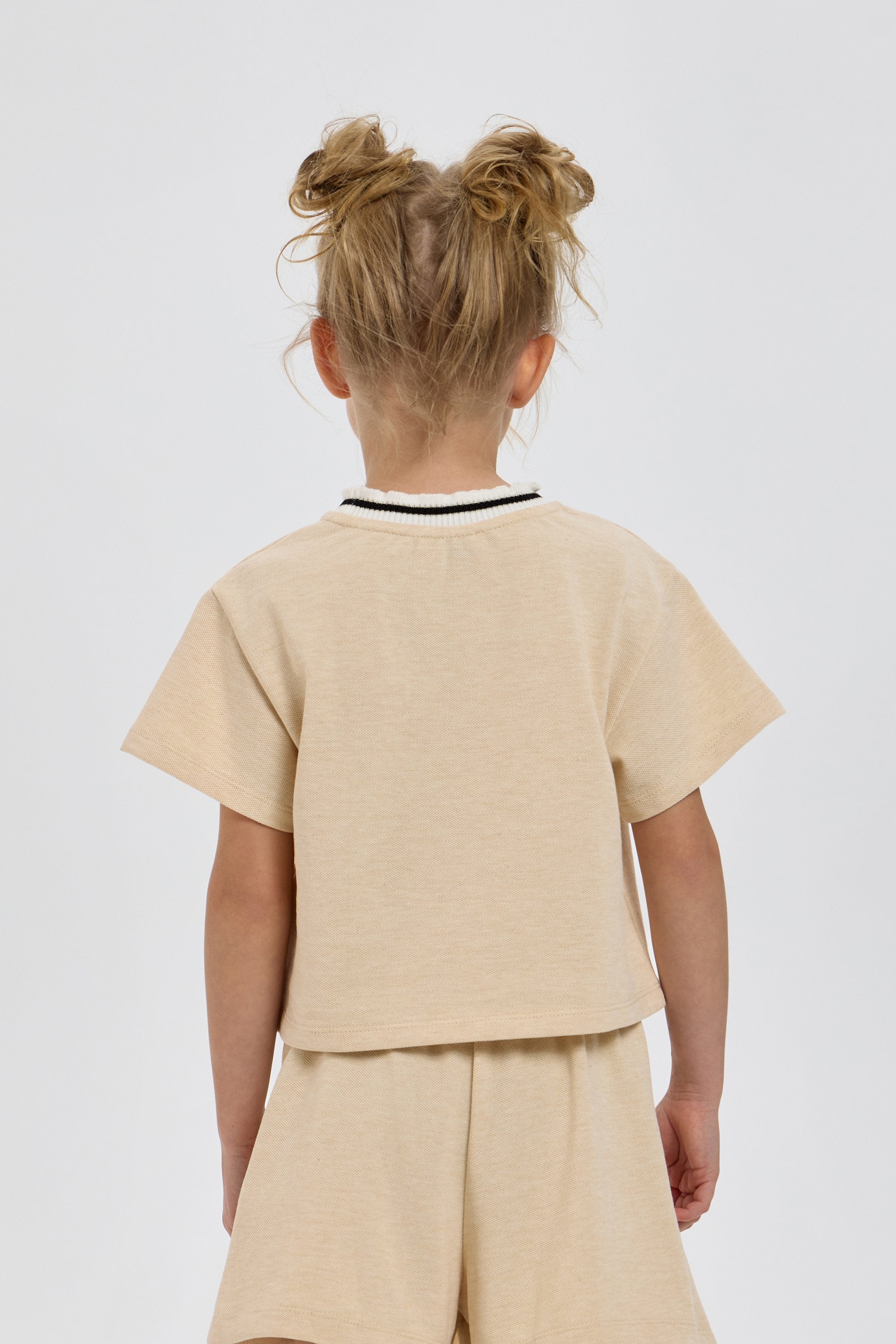 Pear Decorated Knitted Summer Set (T-shirt and Skort)