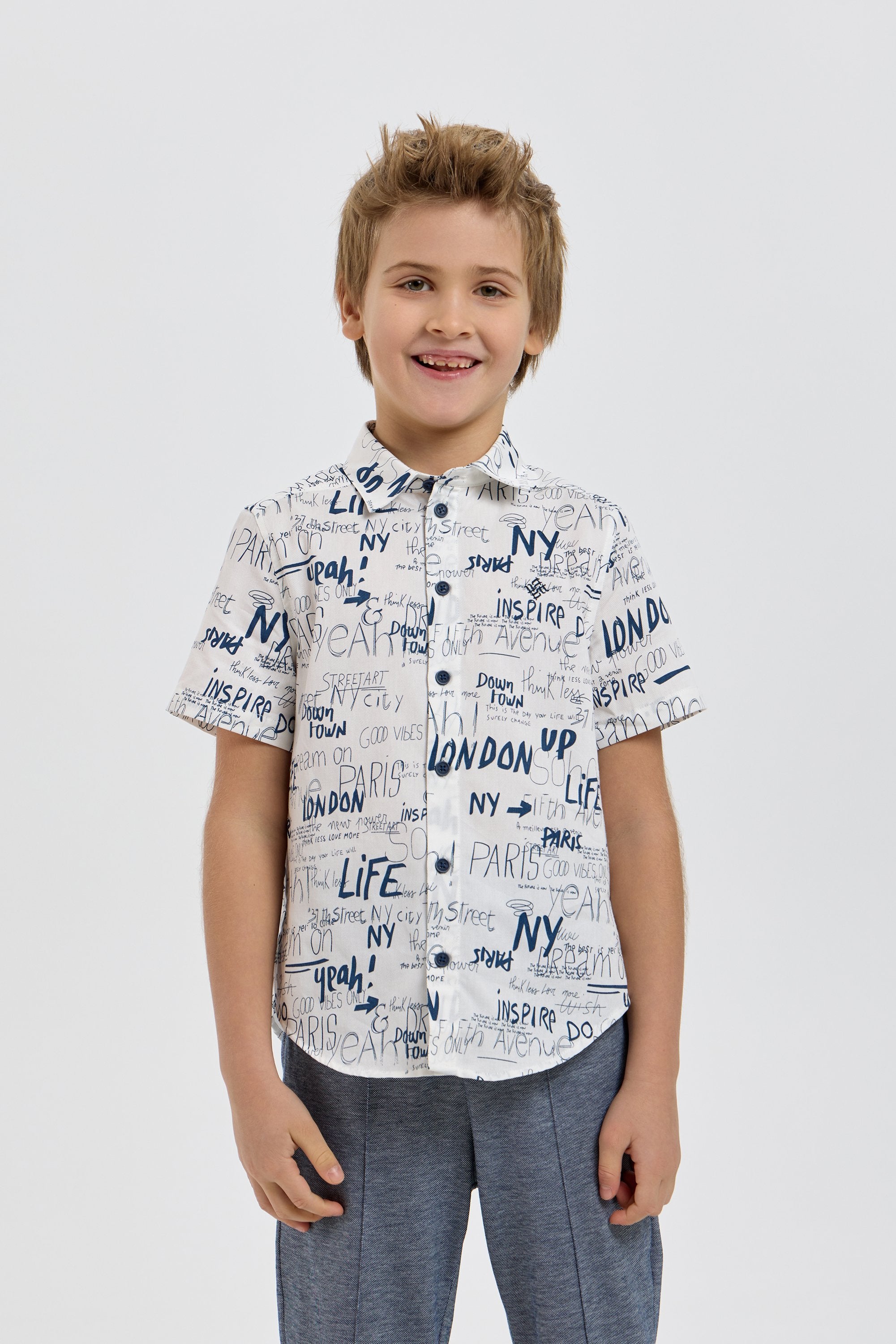 Smart Polo Shirt with AOP