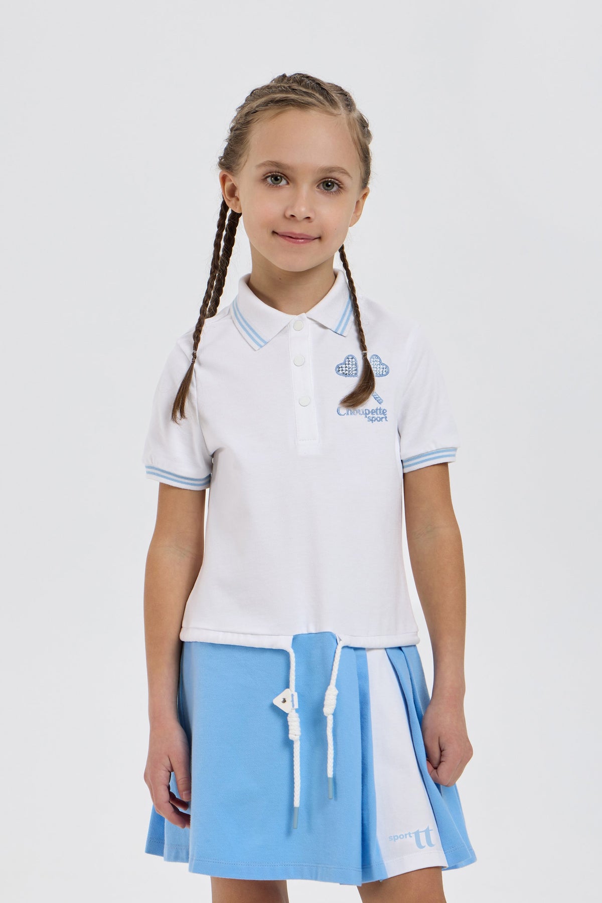 Knitted Polo Dress for active girls