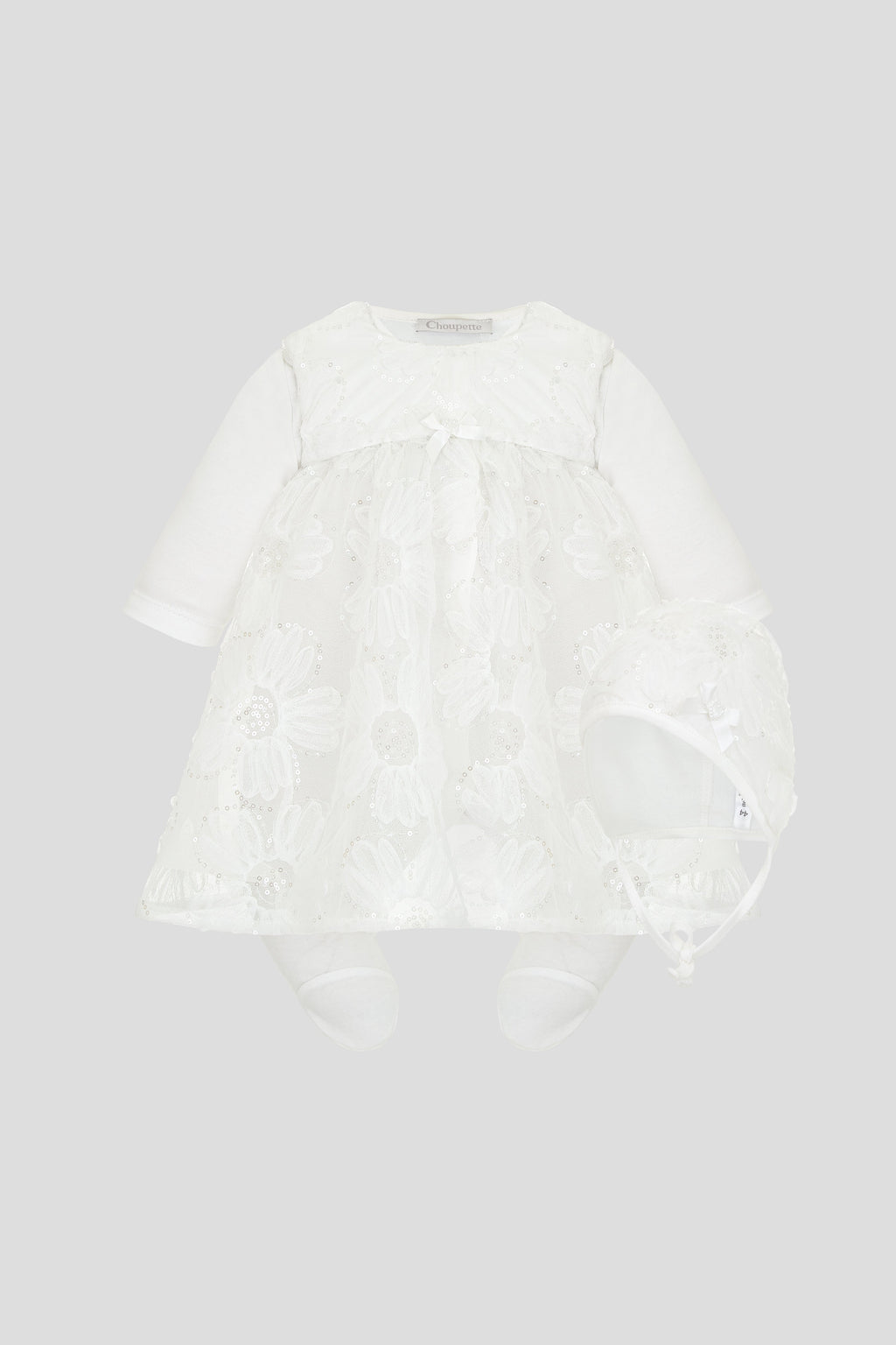 Cotton Newborn Set with Lace Trim