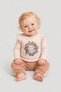 Blouse with Winglet sleeves for baby girl