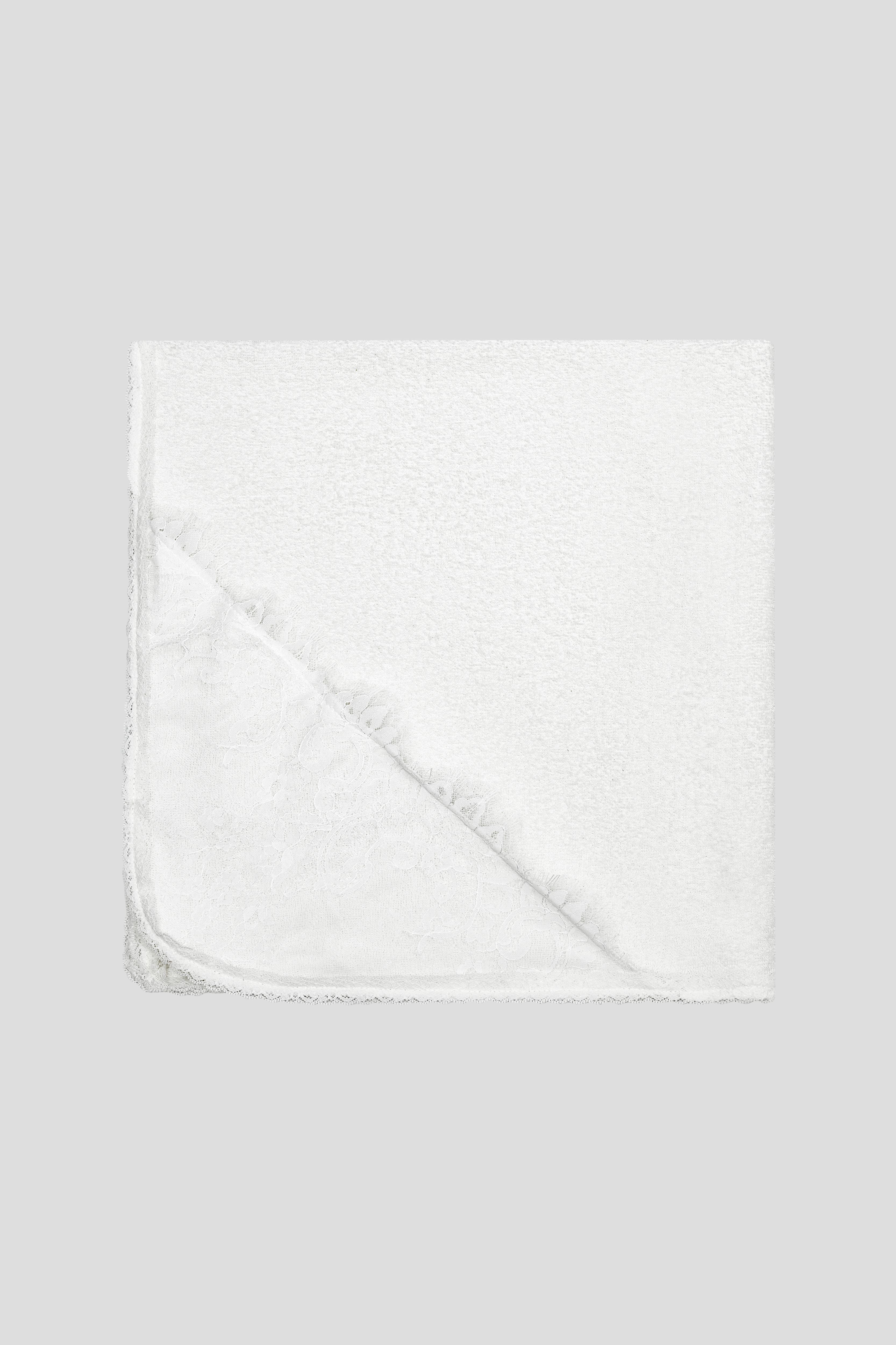 French Lace & Bow Hooded Towel