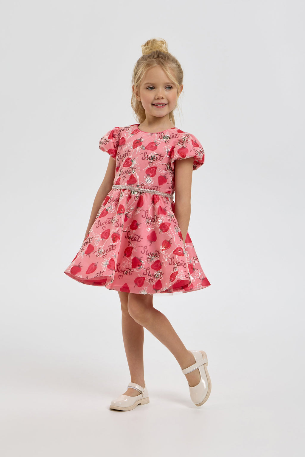 Beautiful Dress with Strawberry Print
