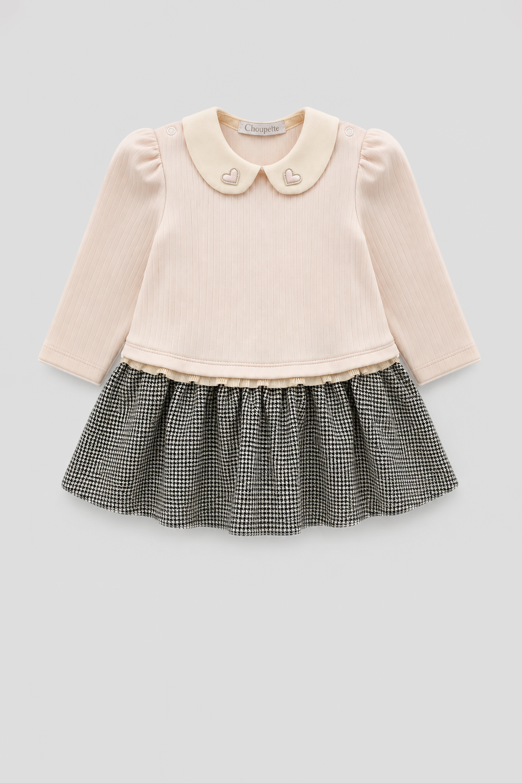 Elegant Combined Knitted Dress