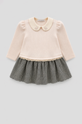 Elegant Combined Knitted Dress