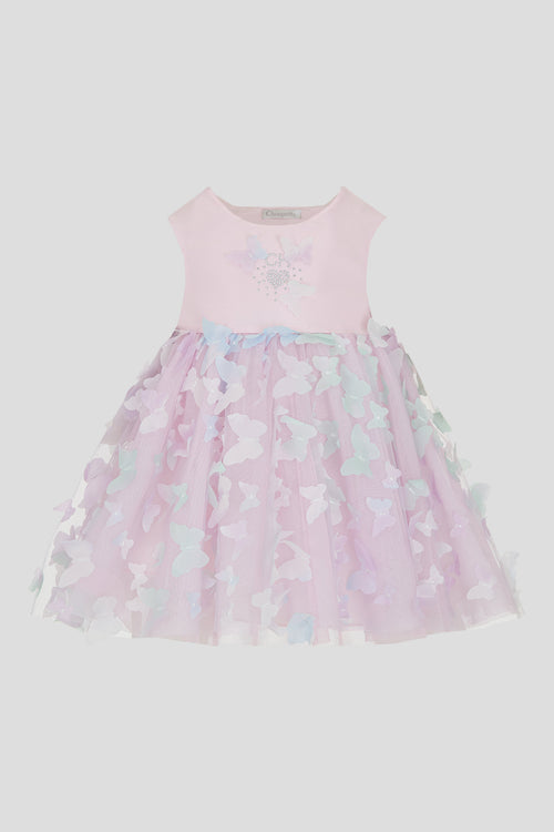 3D Butterfly Dress and Shorts Set for baby girl