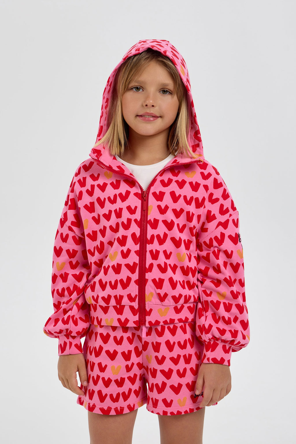 Heart Set (Hoodie jacket with shorts)