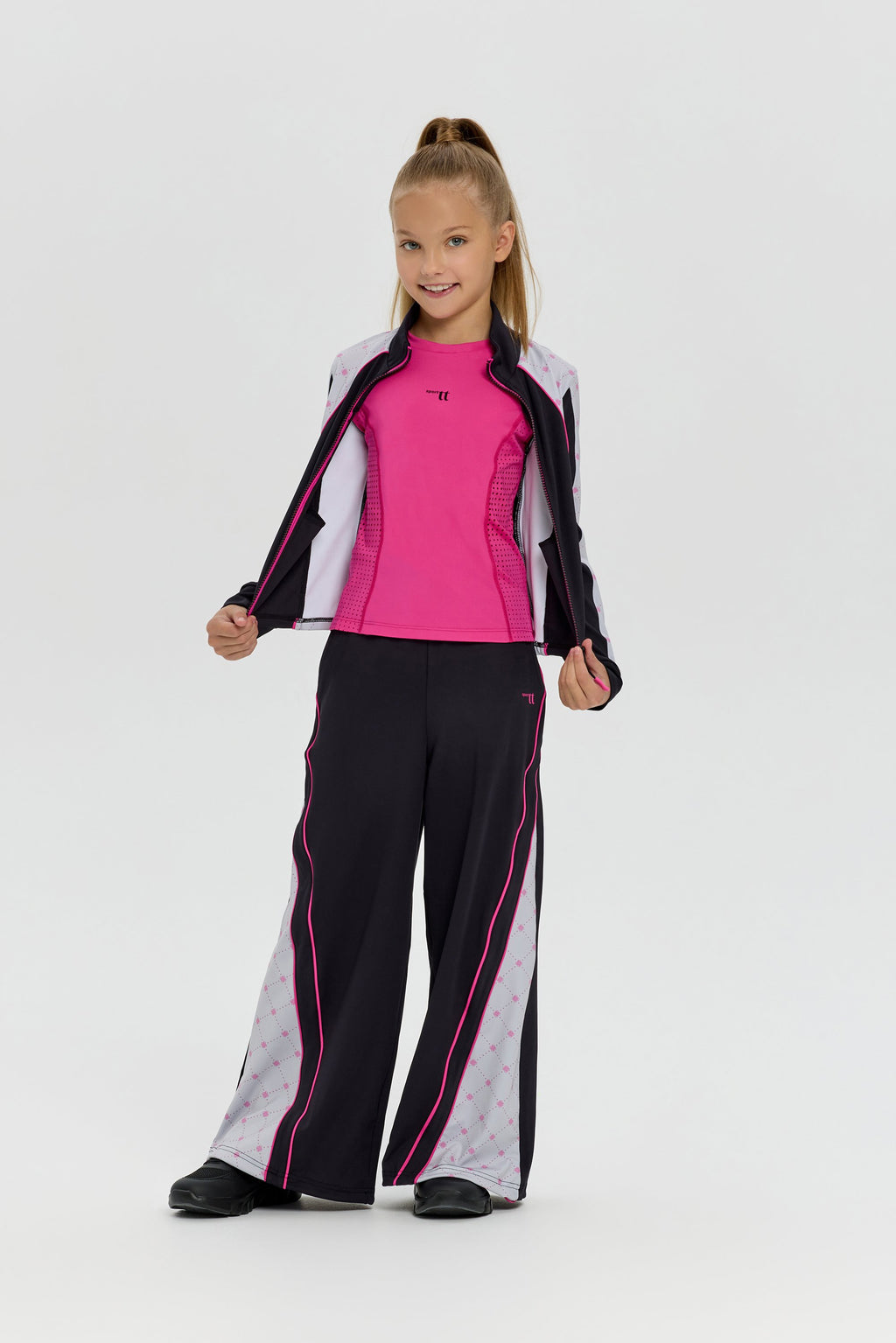 Girls black color-block Dri-FIT Tracksuit