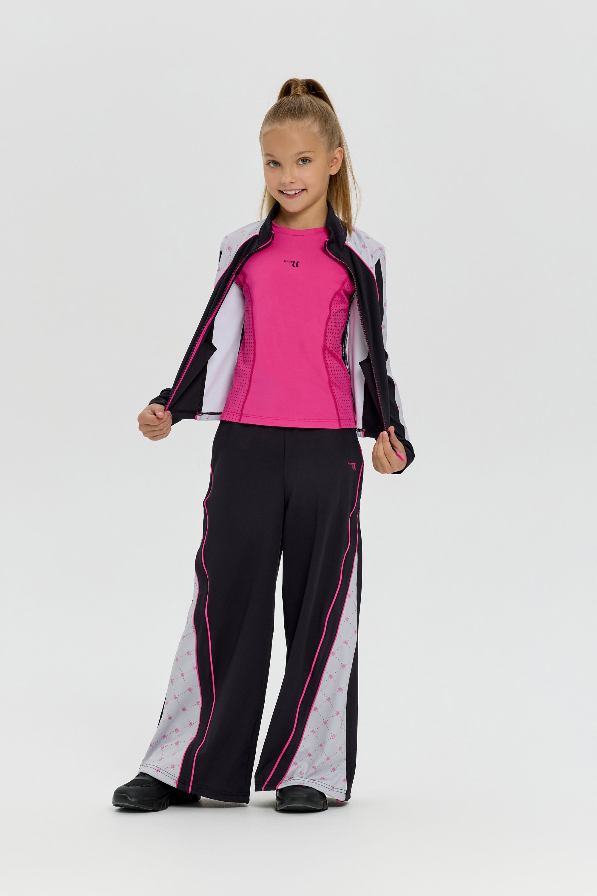 Girls black color-block Dri-FIT Tracksuit
