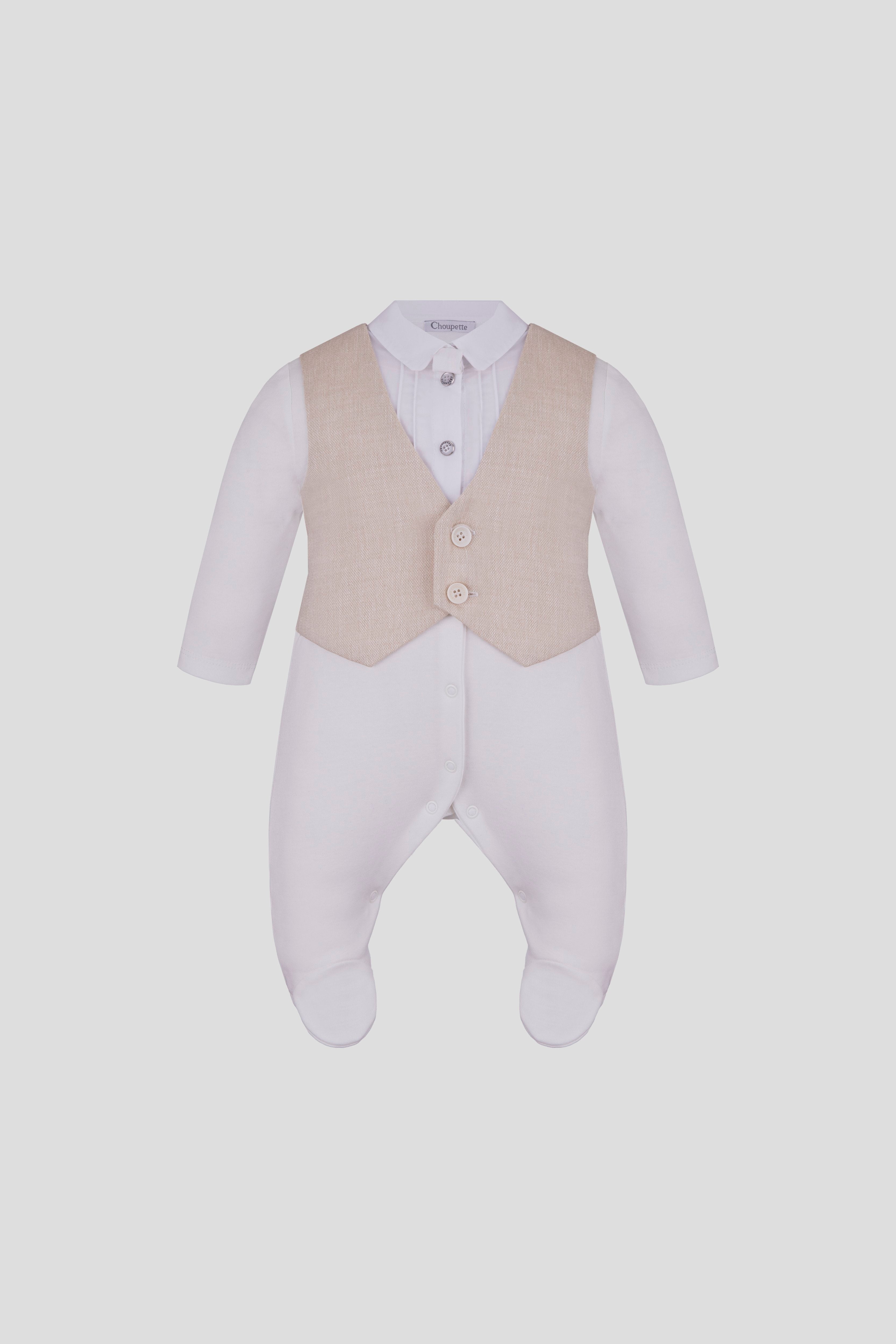 Smart Set ( Vest Immitation Overall and Bonnet )