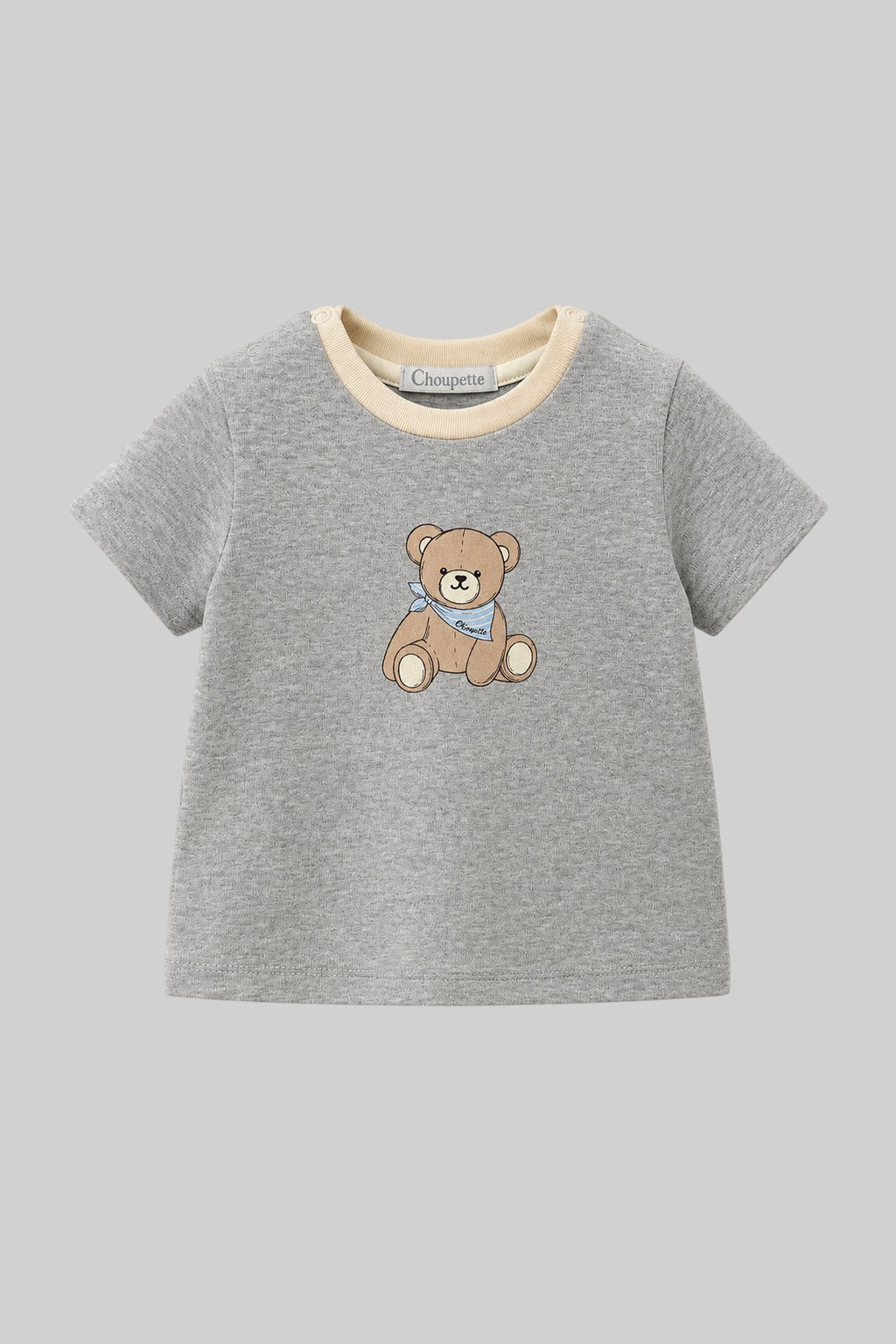 Teddy Printed Cotton T-shirt for baby boy