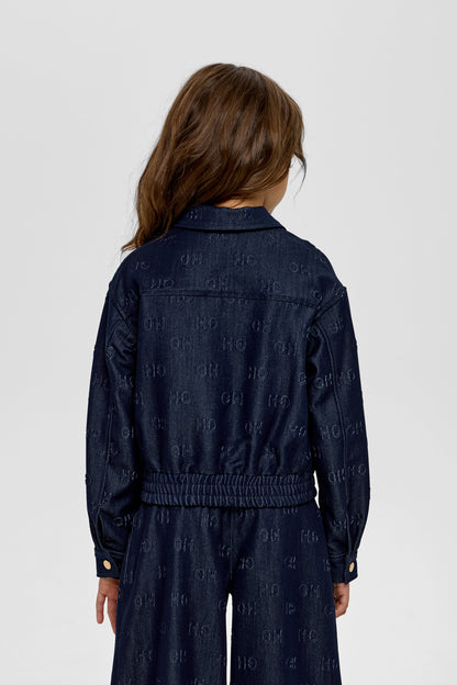 Bomber Jacket, CH branded denim