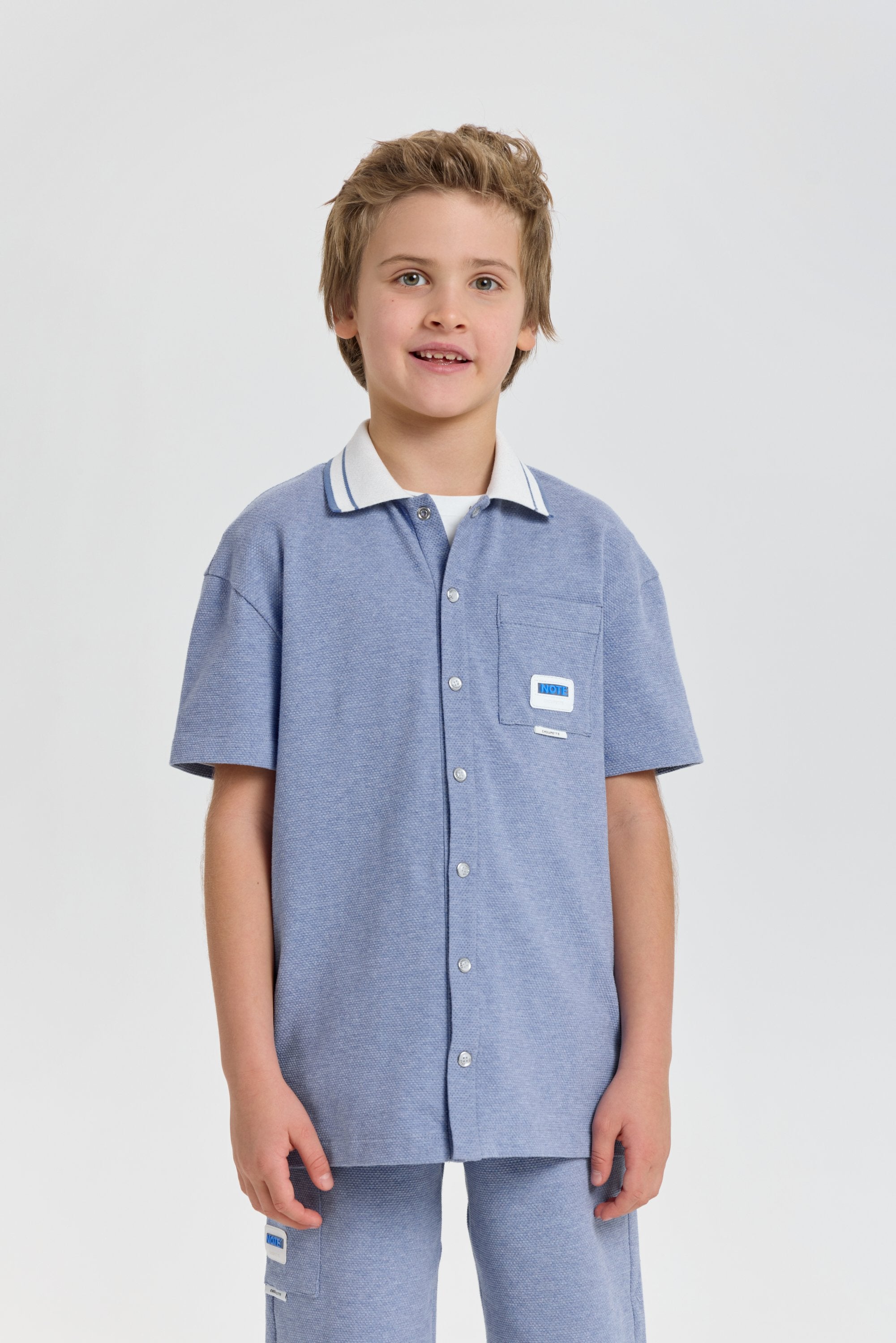 Smart Summer Textured Set (shirt and shorts)