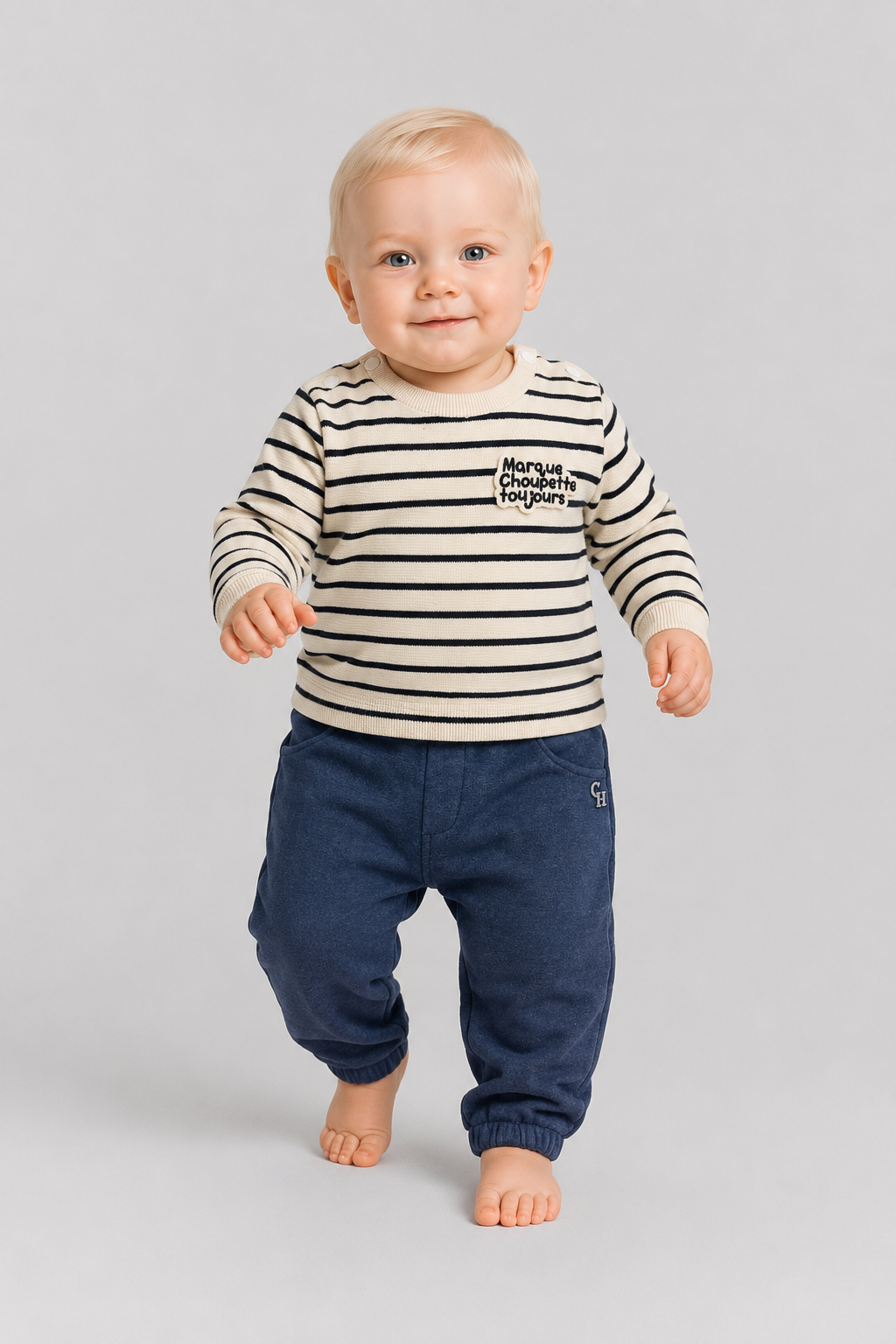 Cotton Trousers knitted for baby boy