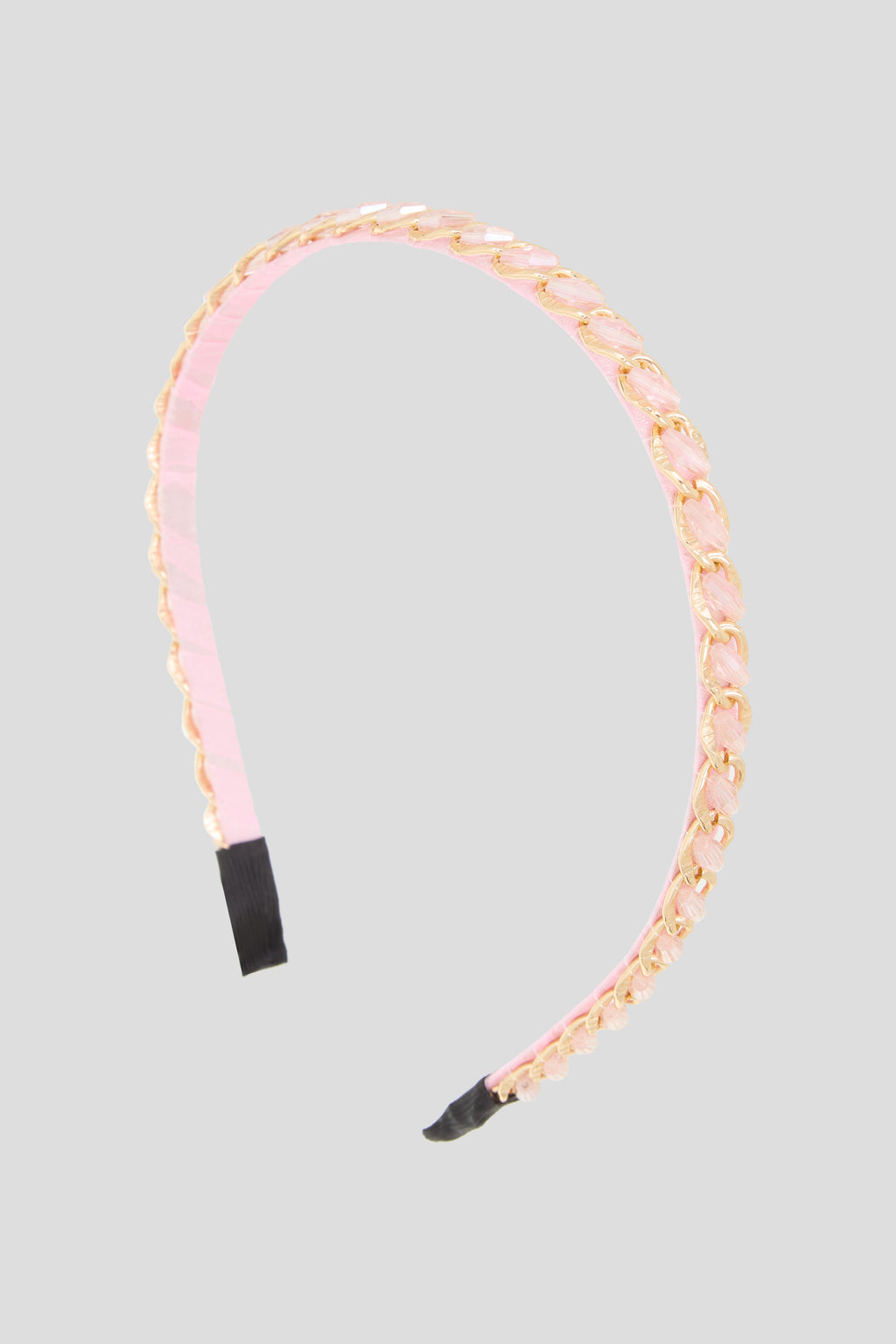 Pink and Gold Chain Designed Headband